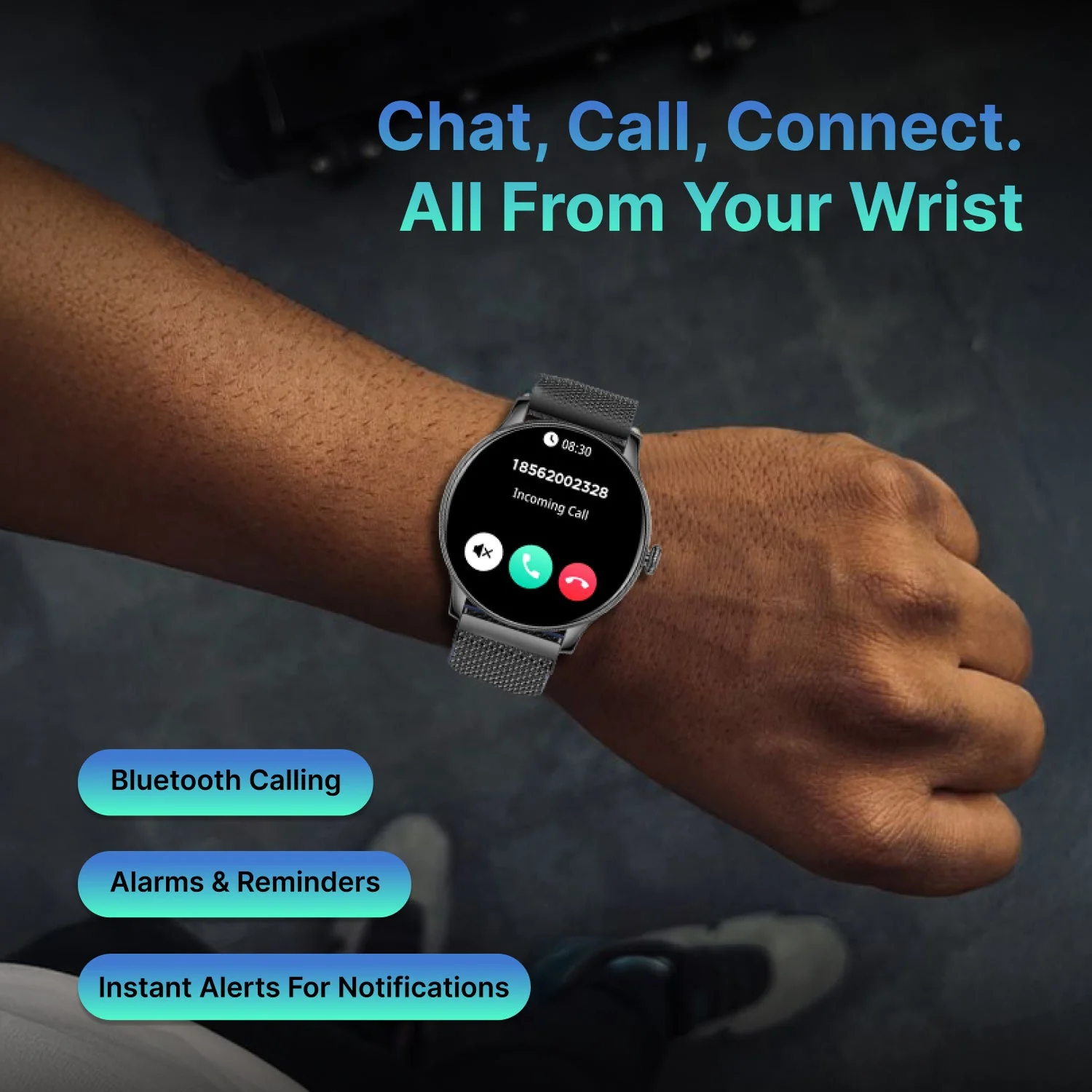 Timex iConnect Pro 1.38(3.50 cm) Display with Functional Crown and BT Calling Smartwatch For Unisex - TWIXW1203T - Image 5