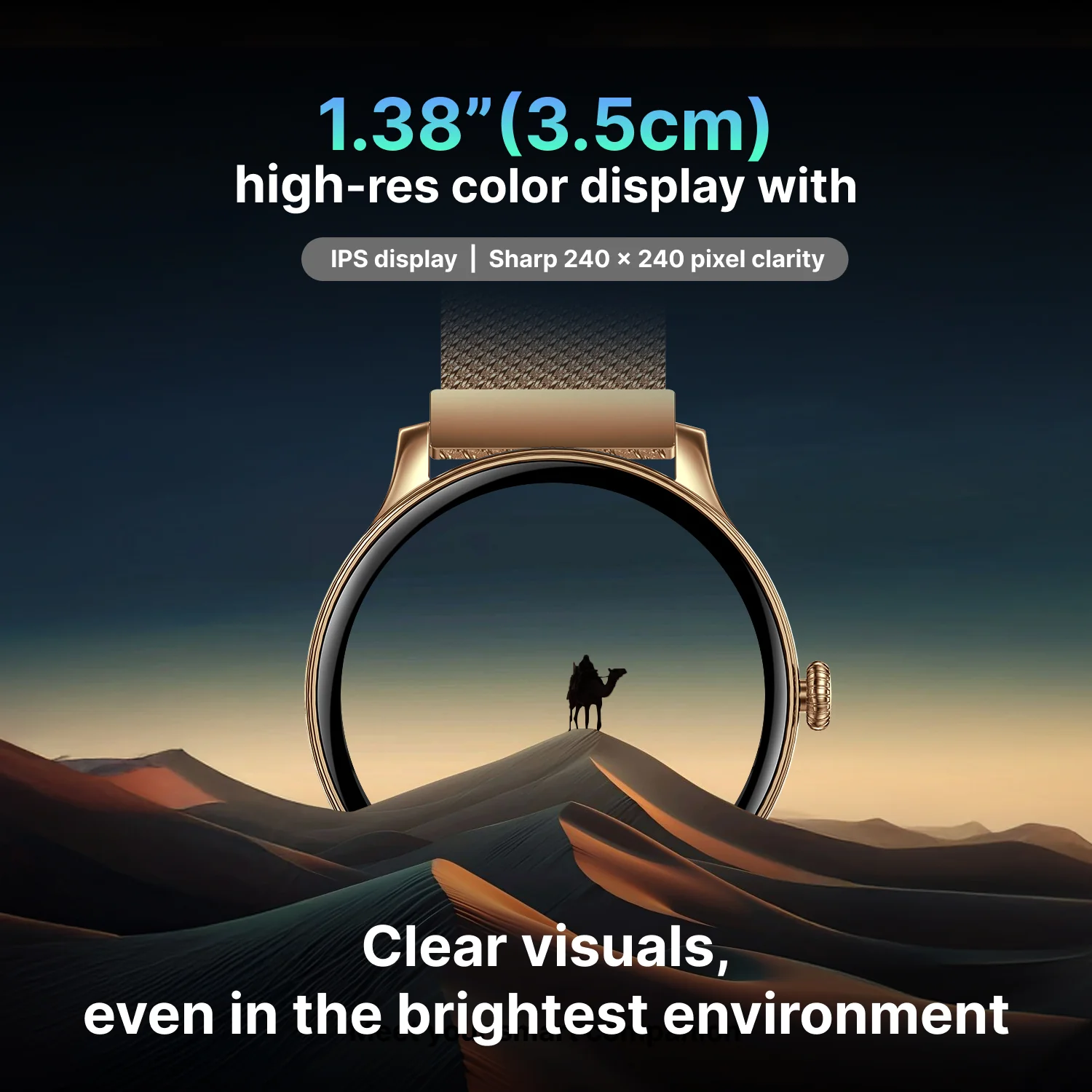 Timex iConnect Pro 1.38(3.50 cm) Display with Functional Crown and BT Calling Smartwatch For Unisex - TWIXW1204T - Image 11