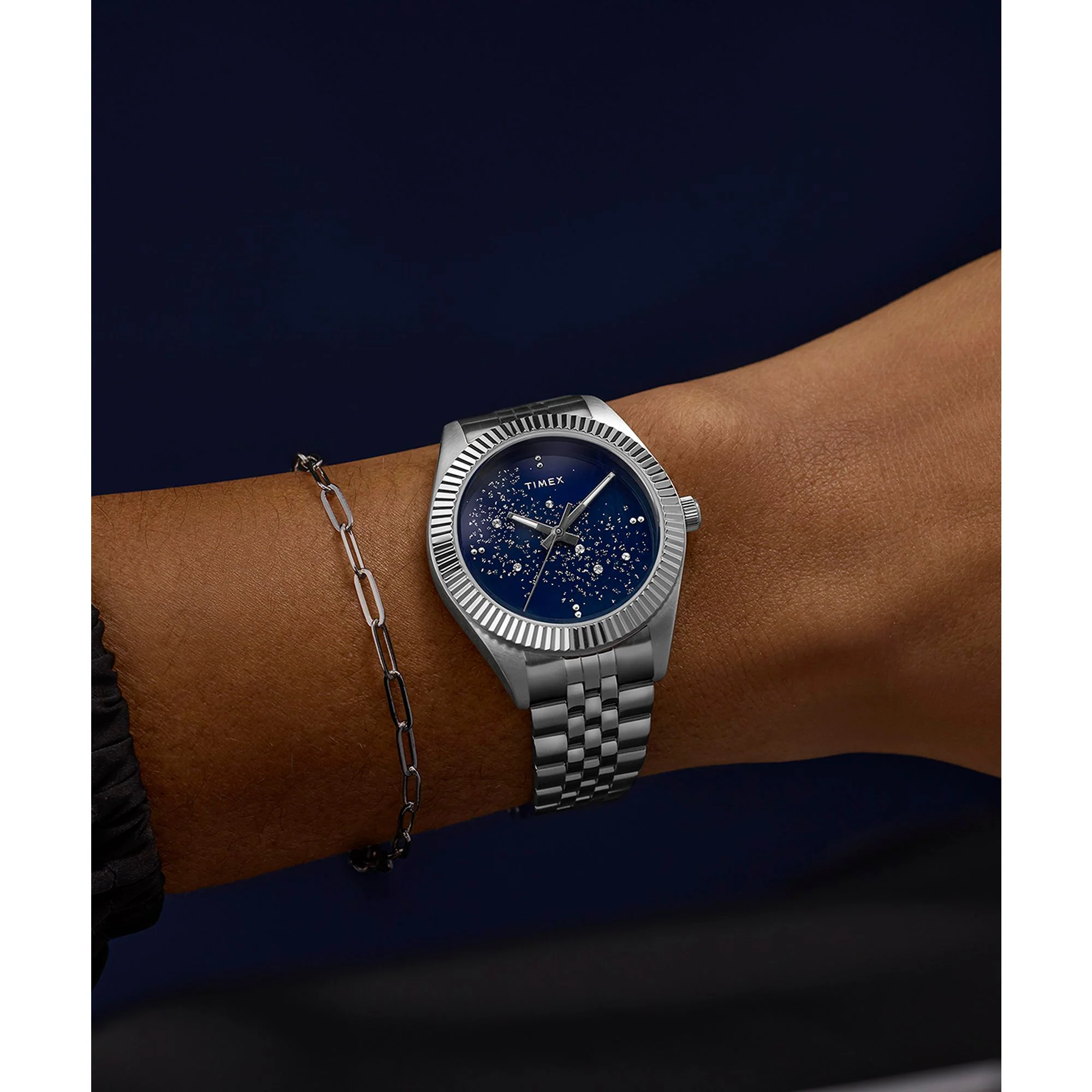 TIMEX Legacy Blue Round Dial Analog Women's Watch - TW2Y20100UJ - Image 8