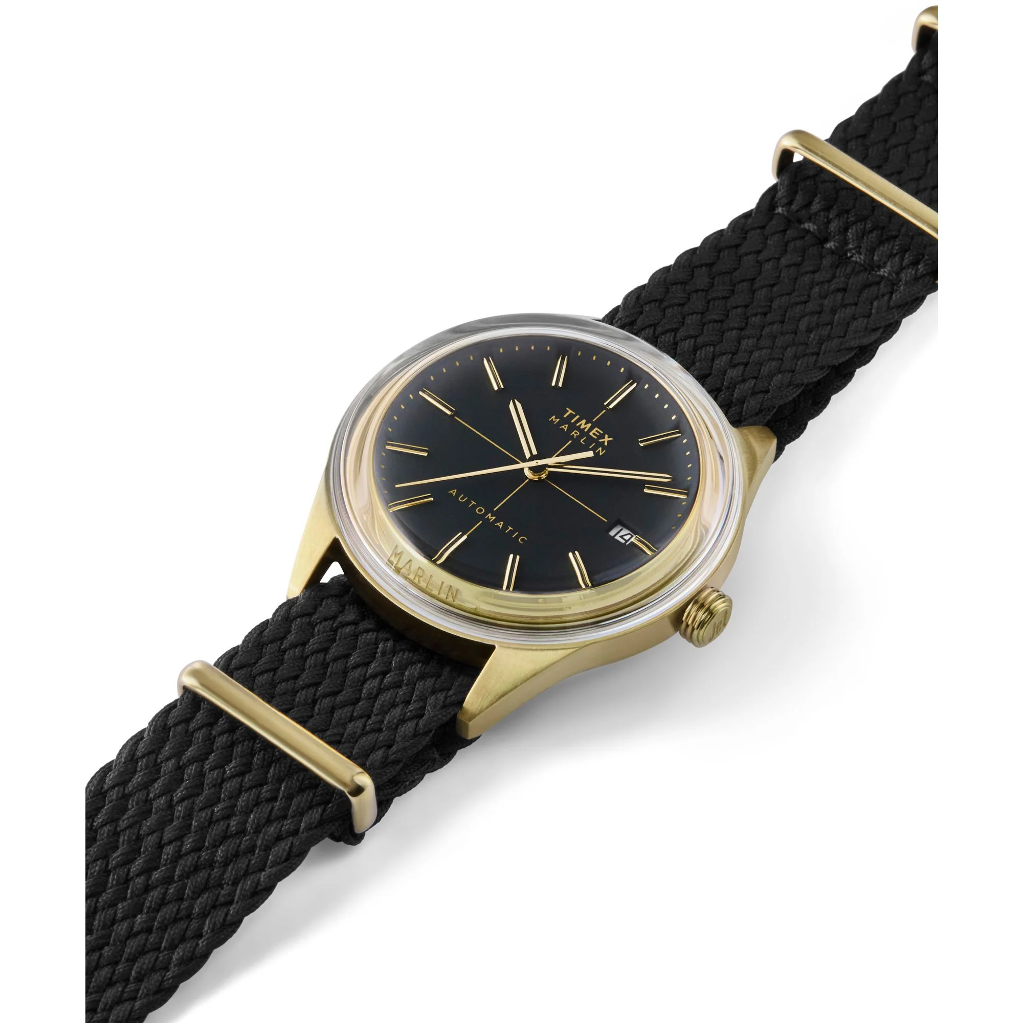TIMEX Marlin Jet Black Round Dial Mechanical Automatic Men's Watch - TW2Y24300UJ - Image 6