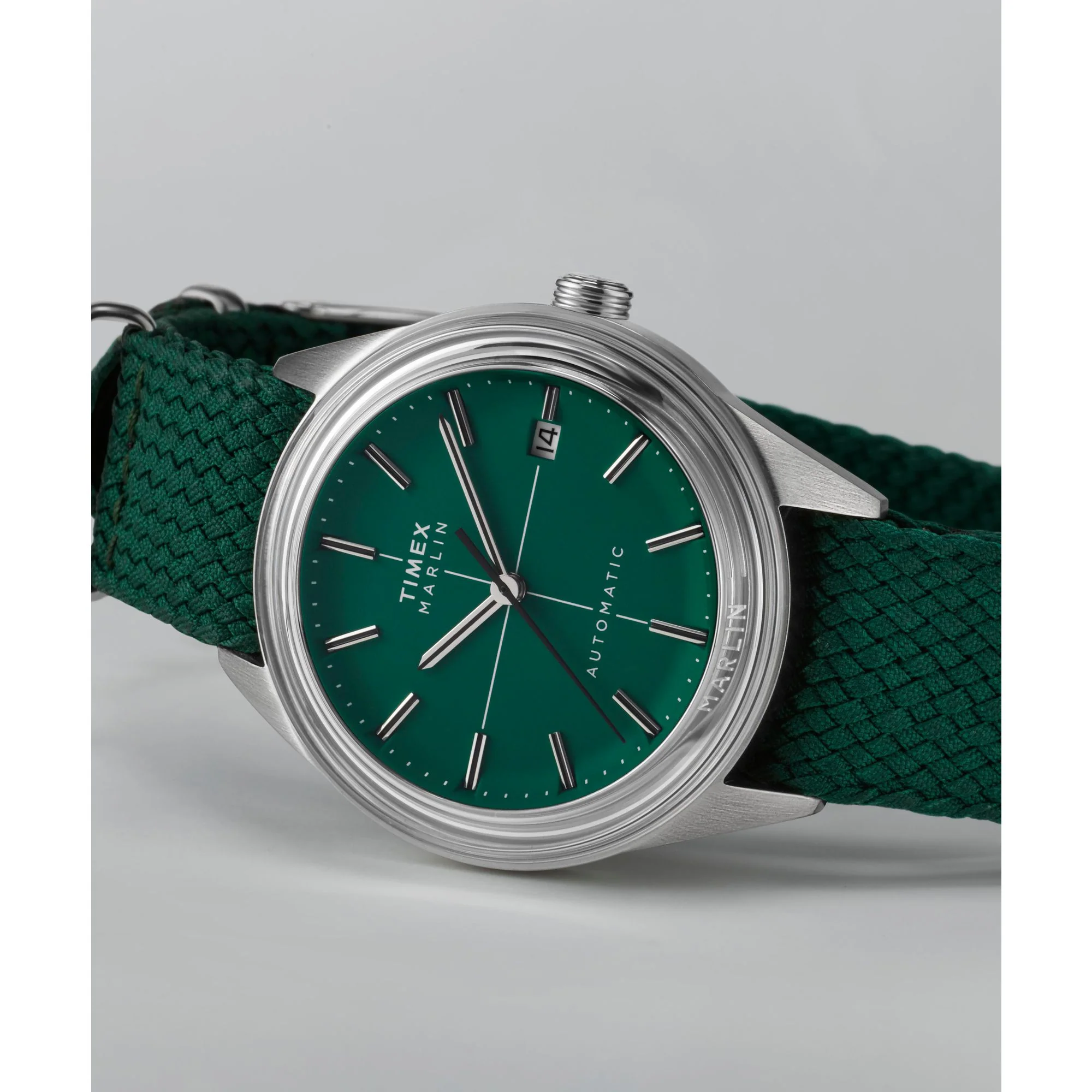 TIMEX Marlin Jet Green Round Dial Mechanical Automatic Men's Watch - TW2Y24400UJ - Image 6