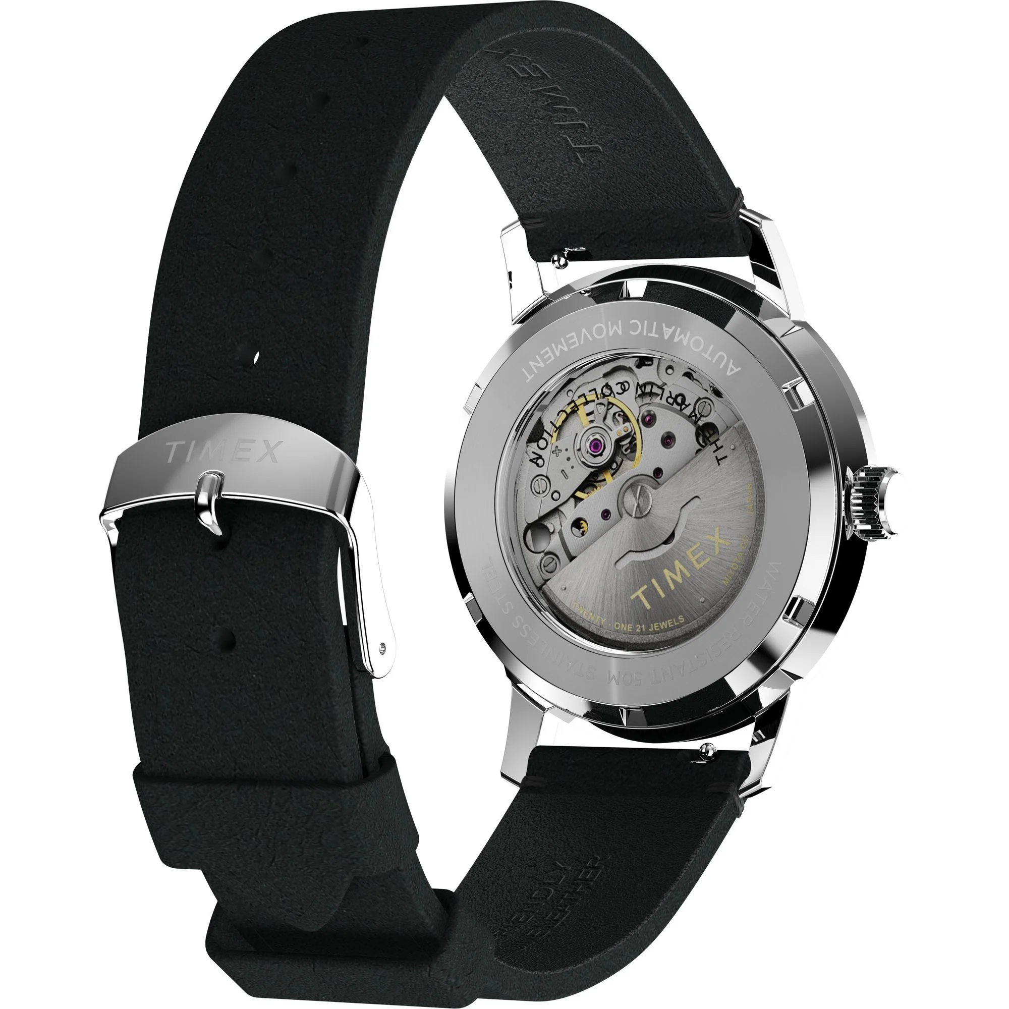TIMEX Marlin Men Black Round Dial Automatic Analog Watch - TW2W59700UJ - Image 5