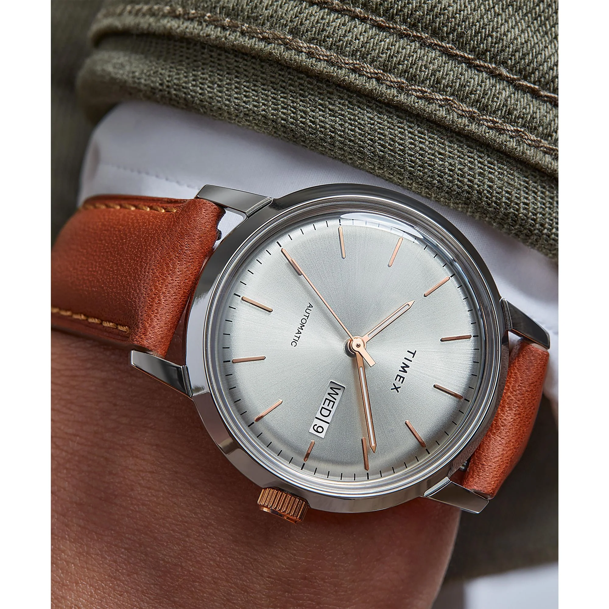 TIMEX Marlin Men Cream Round Analog Watch - TW2U11800U9 - Image 2