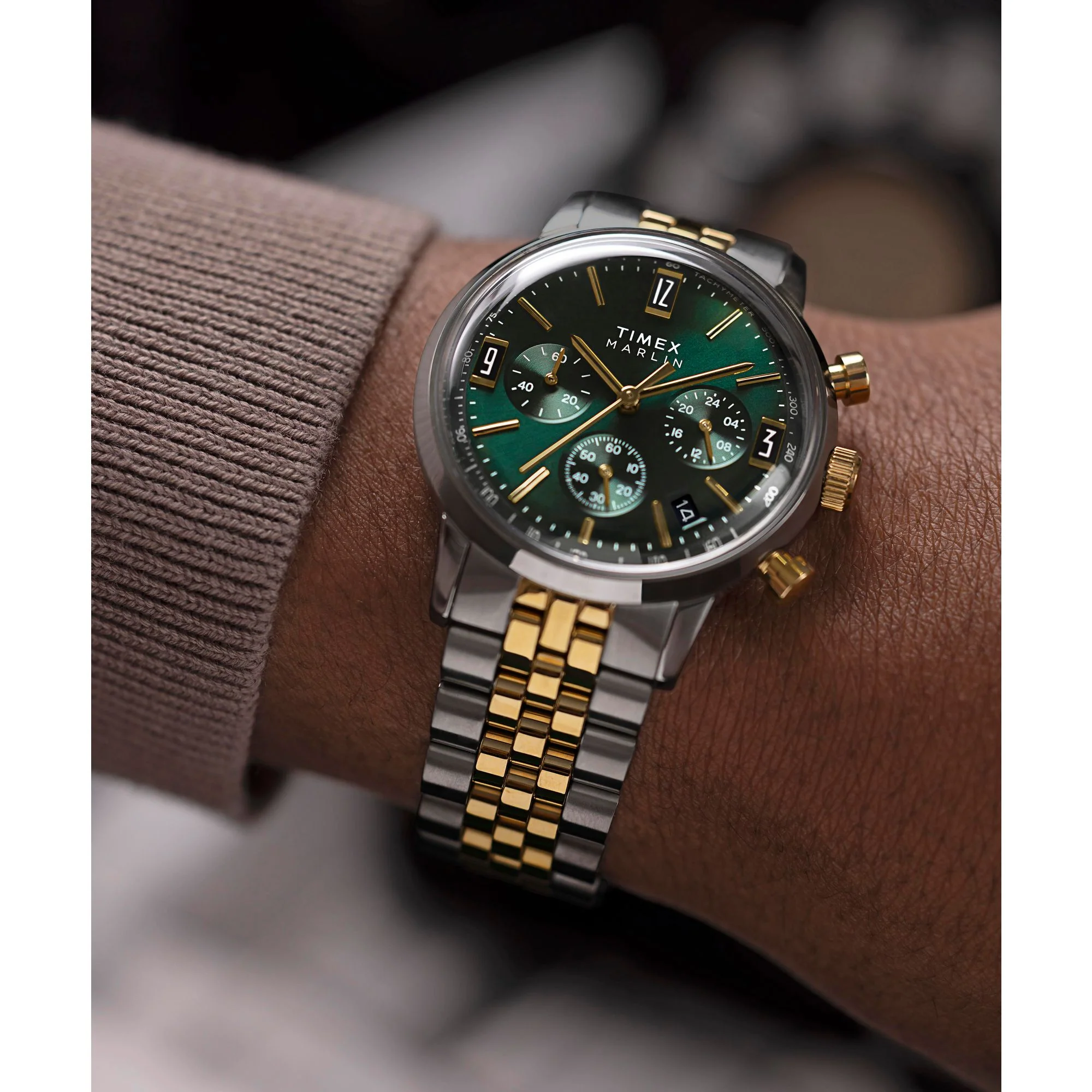 TIMEX Marlin Men Green Round Dial Analog Watch - TW2W60000UJ - Image 7