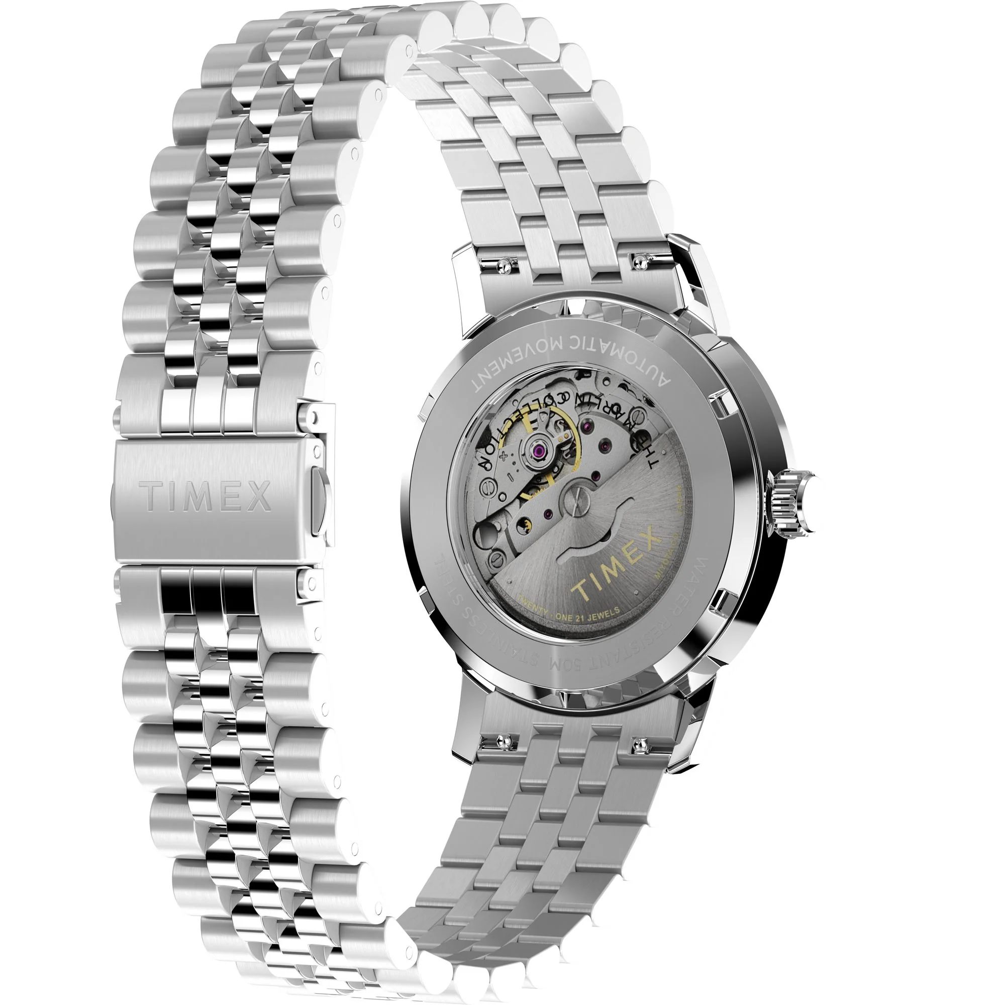 TIMEX Marlin Men Natural Round Dial Automatic Analog Watch - TW2W59200UJ - Image 5