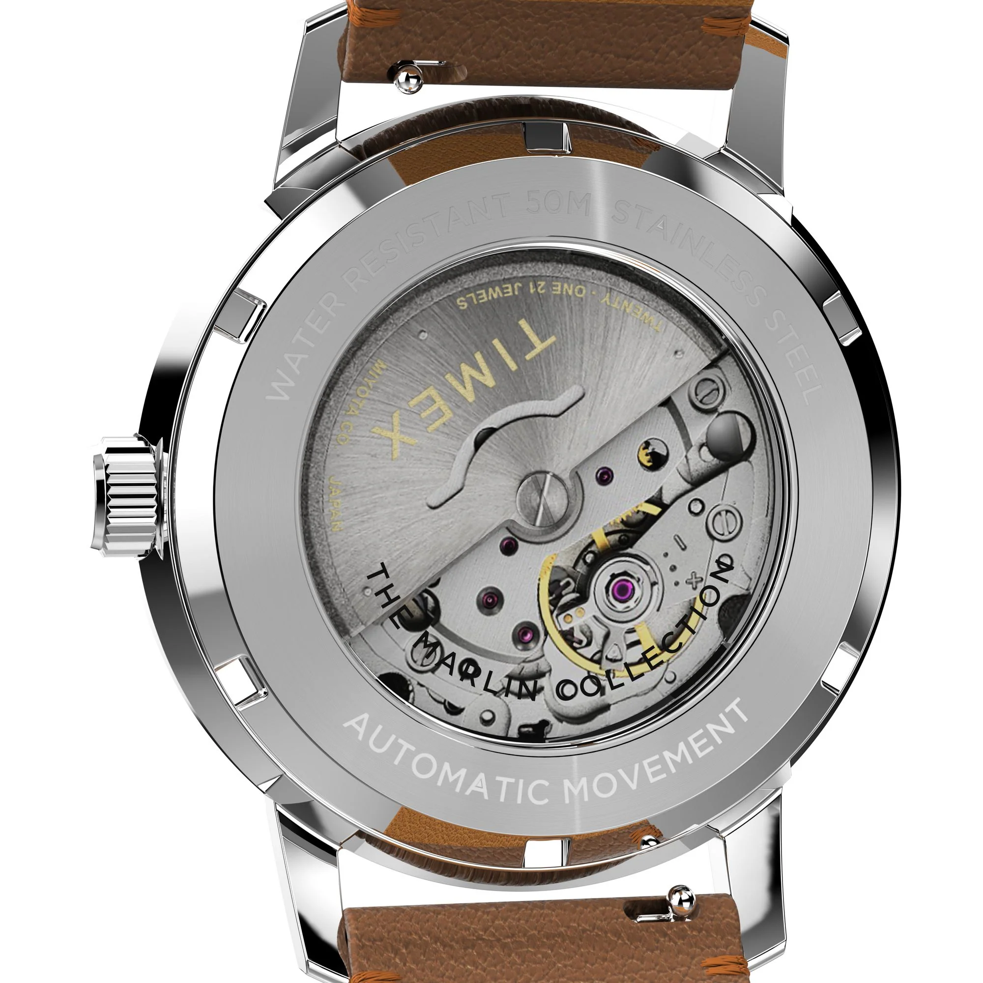 TIMEX Marlin Men Natural Round Dial Automatic Analog Watch - TW2W59300UJ - Image 4