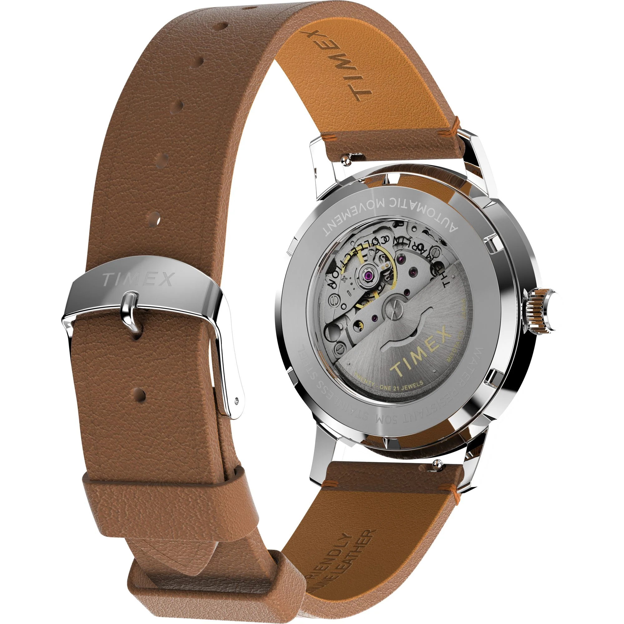TIMEX Marlin Men Natural Round Dial Automatic Analog Watch - TW2W59300UJ - Image 5