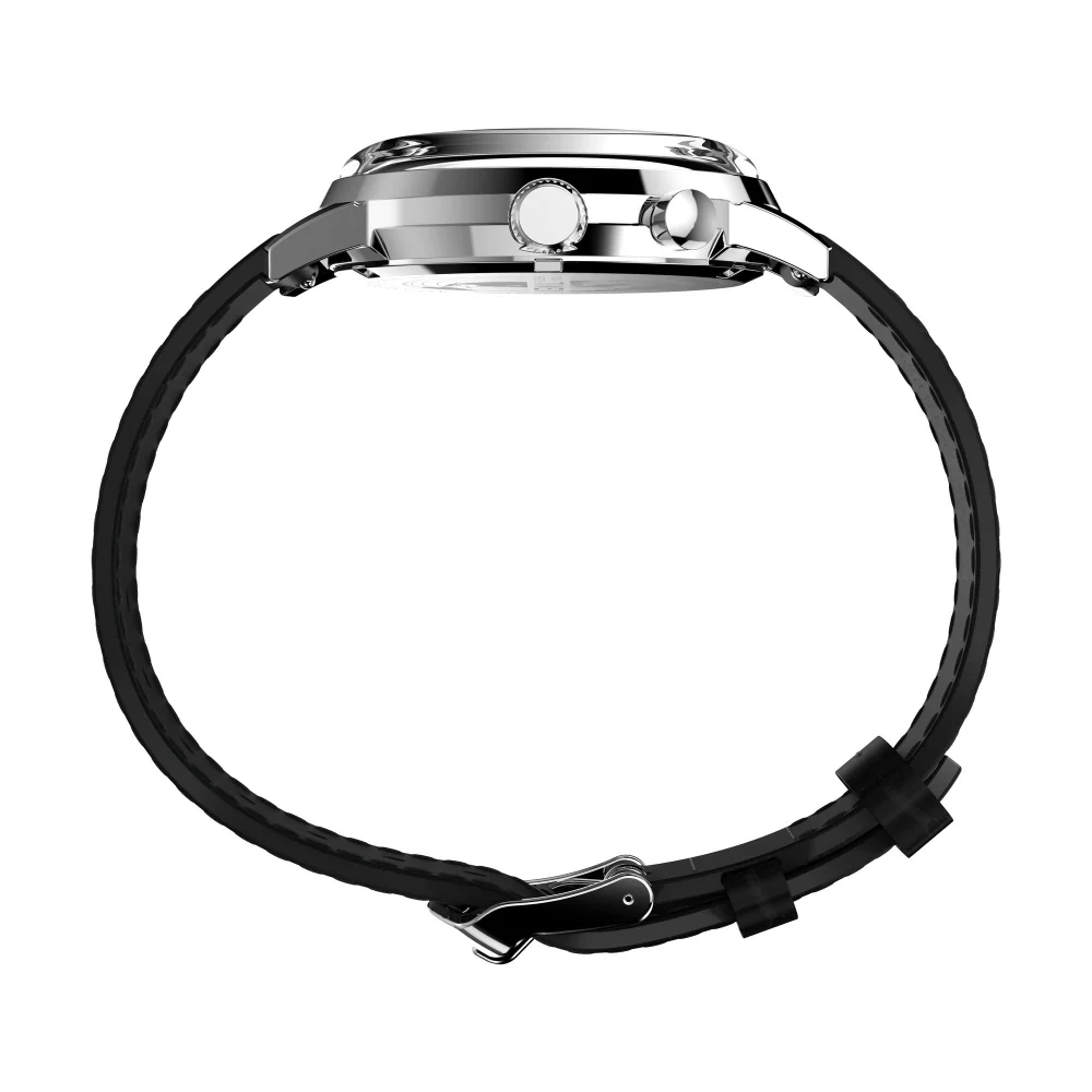 Marlin Moon Phase 40mm Leather Strap Watch - Image 5