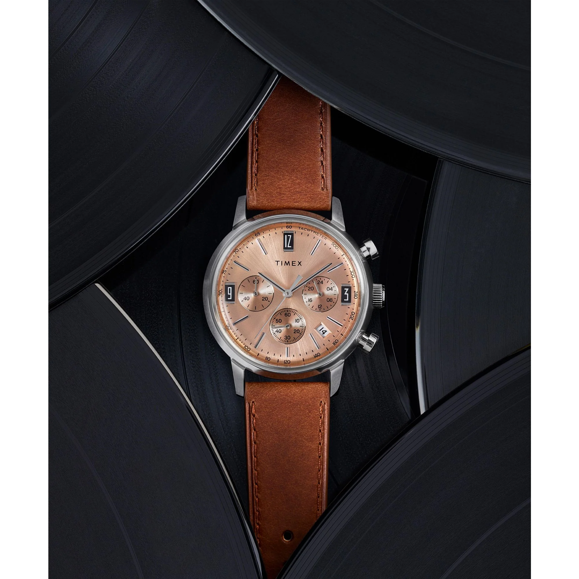 TIMEX Marlin Men Rose Gold Round Dial Analog Watch - TW2W51400UJ - Image 2
