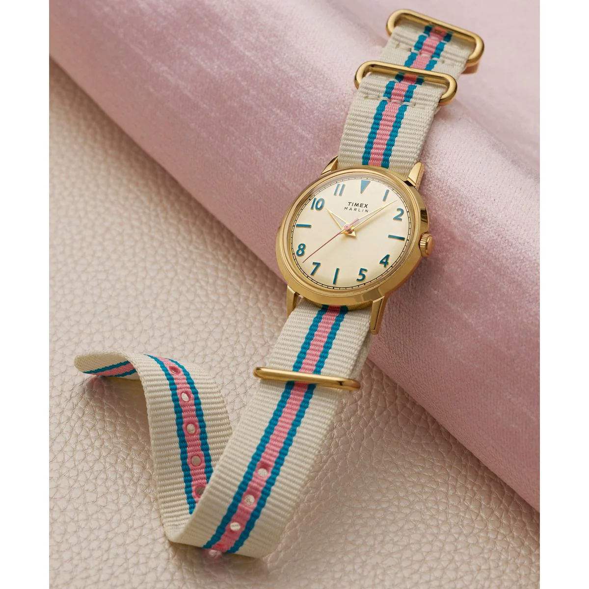 Timex Marlin Round 34mm Beige Dial Analog Women Watch - TW2Y49800UJ - Image 6