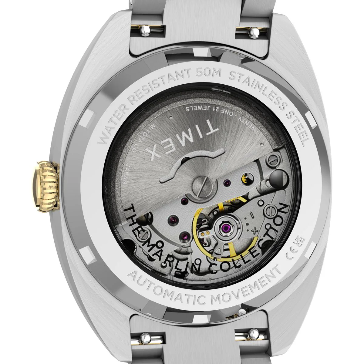 Timex Marlin Tonneau 37mm Silver Dial Mechanical Automatic Men Watch - TW2Y65100UJ - Image 4