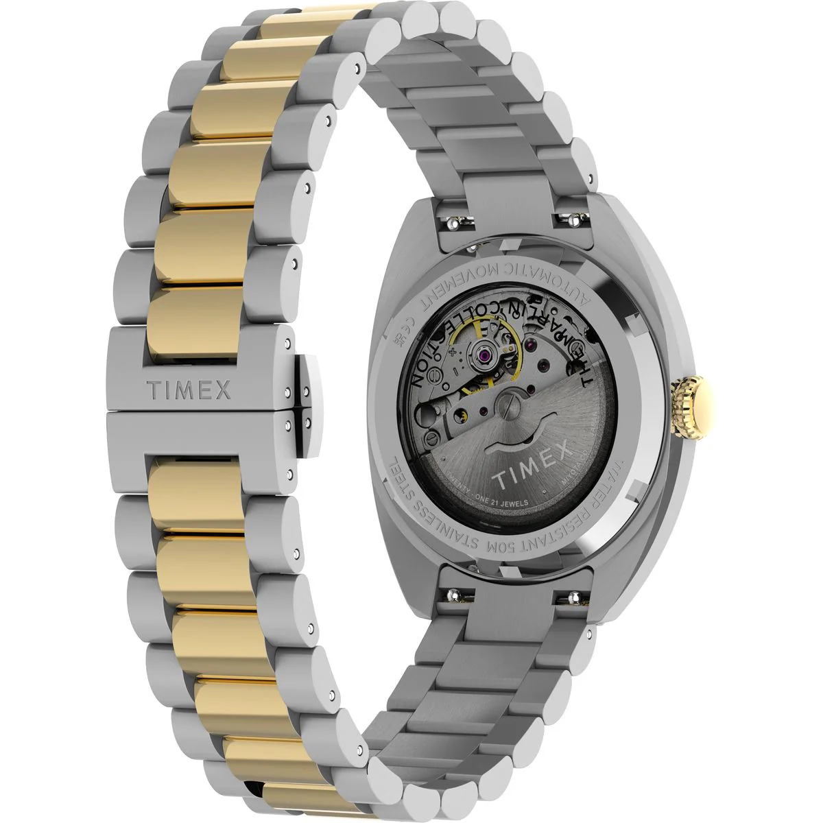 Timex Marlin Tonneau 37mm Silver Dial Mechanical Automatic Men Watch - TW2Y65100UJ - Image 5