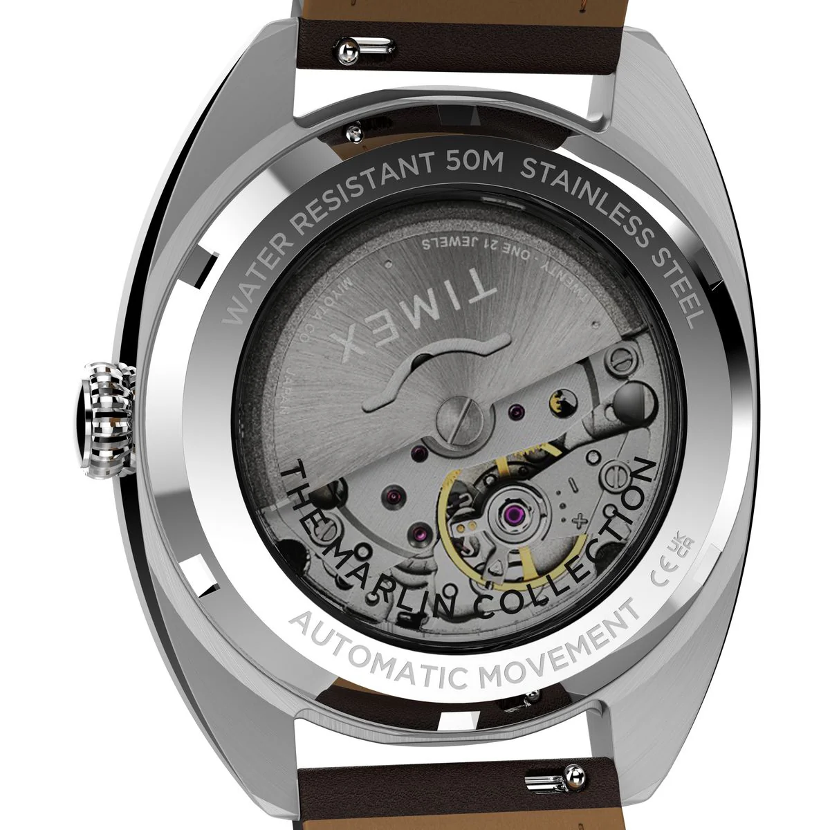 Timex Marlin Tonneau 37mm Silver Dial Mechanical Automatic Men Watch - TW2Y65200UJ - Image 4