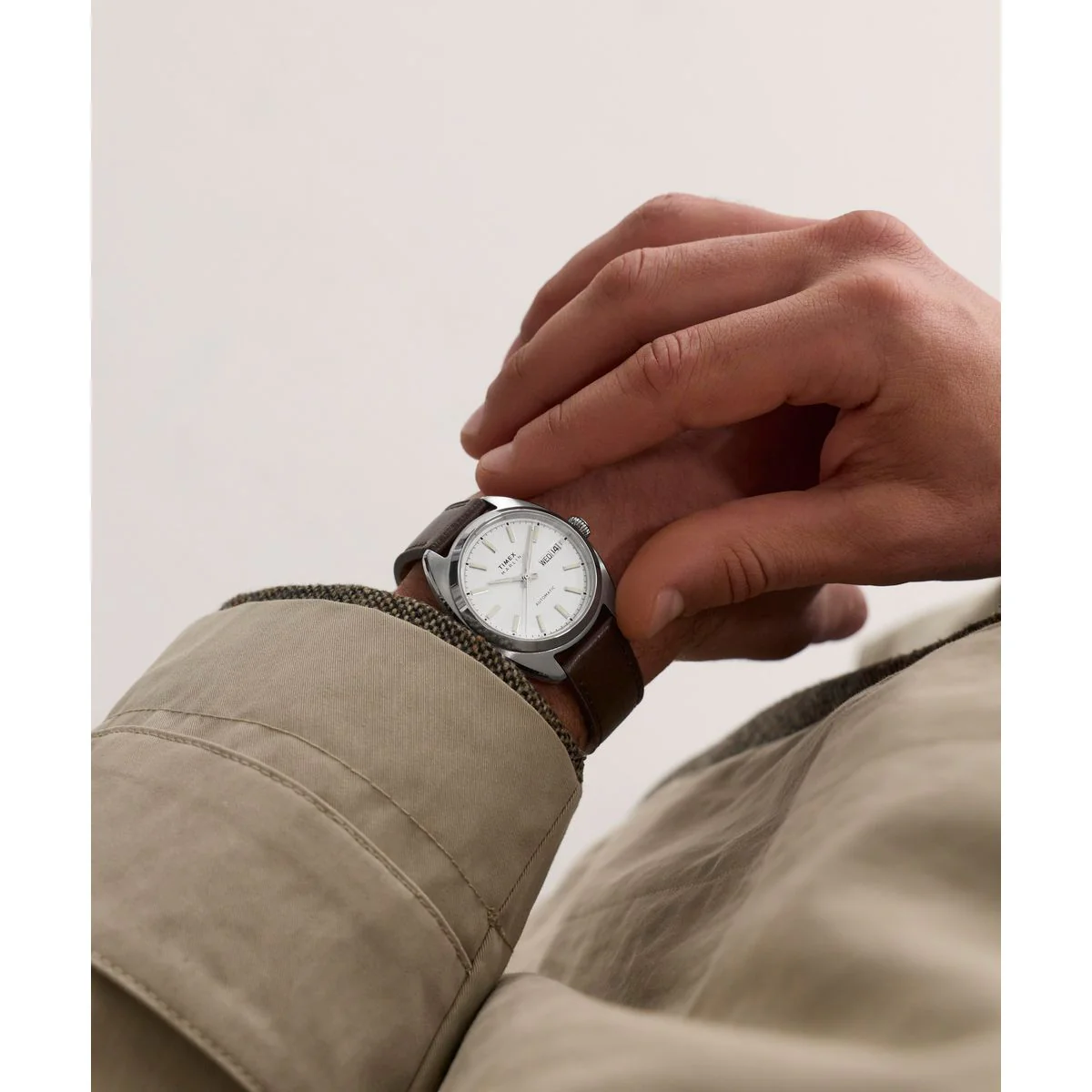 Timex Marlin Tonneau 37mm Silver Dial Mechanical Automatic Men Watch - TW2Y65200UJ - Image 6