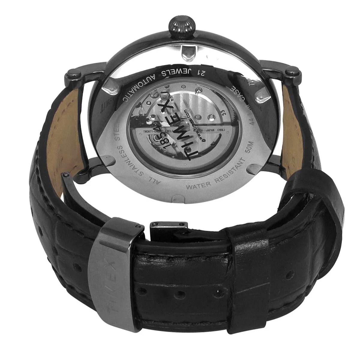 Timex Men Automatic Black Round Stainless Steel Dial Watch- TWEG16720 - Image 5