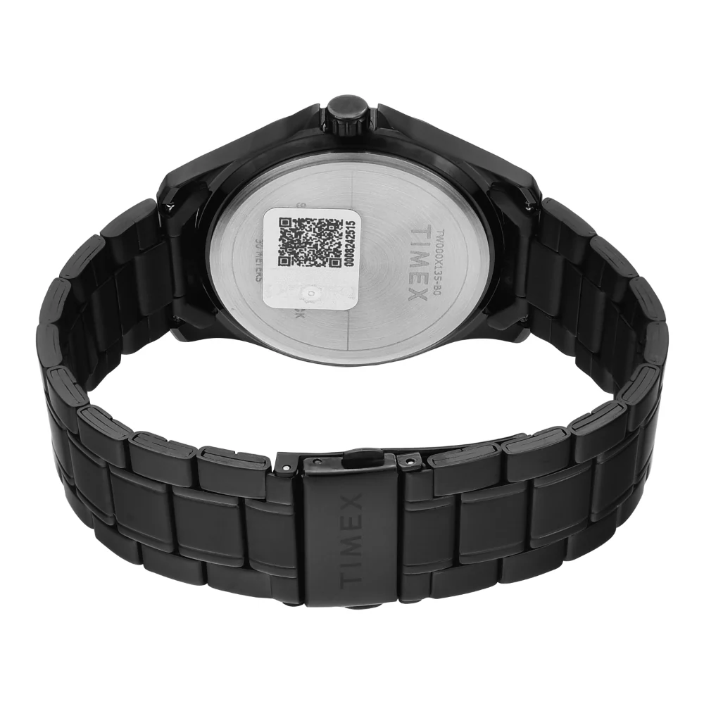 Timex Men Black Round Analog Dial Watch- TW000X135 - Image 4