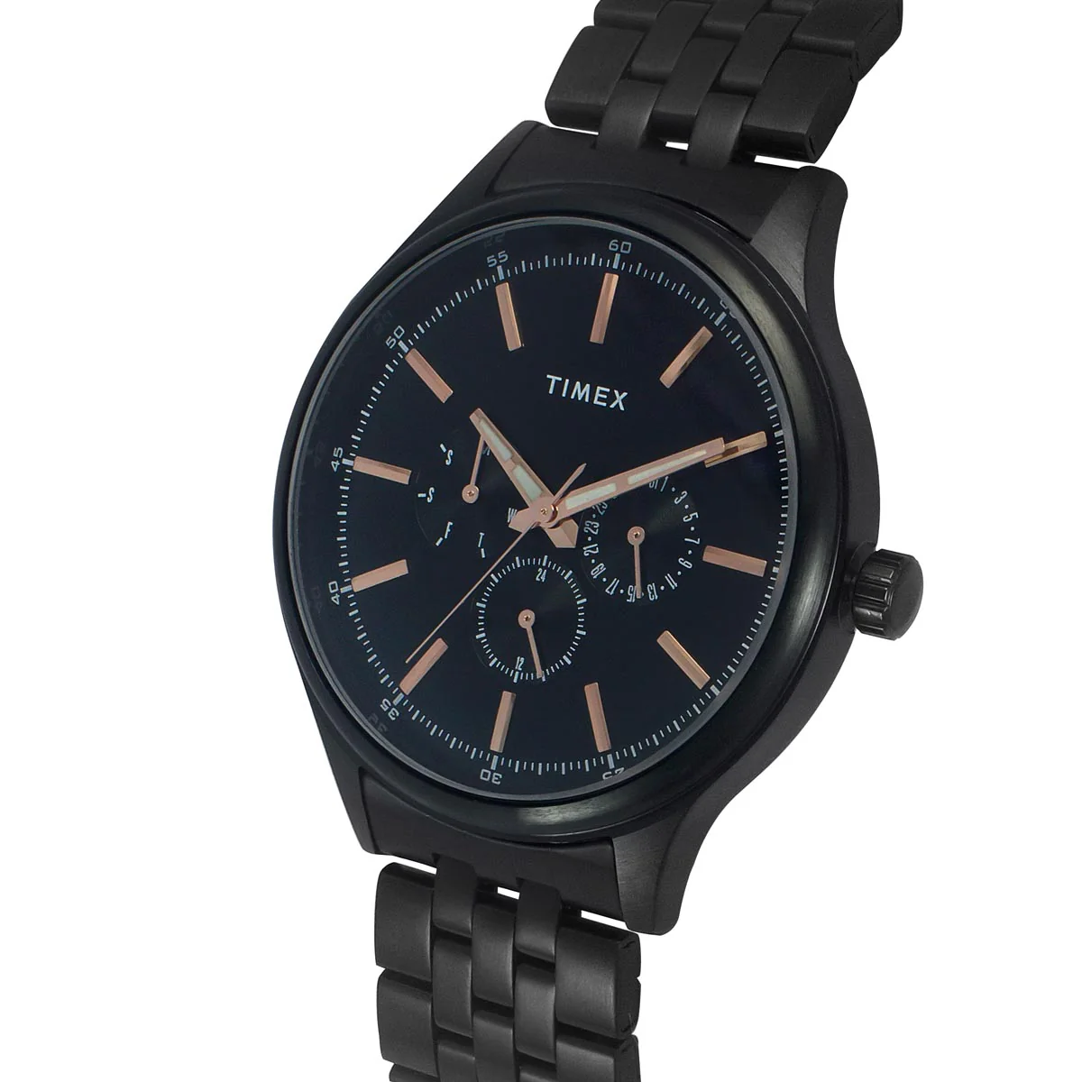 Timex Men Black Round Analog Watch- TWEG184SMU11 - Image 2