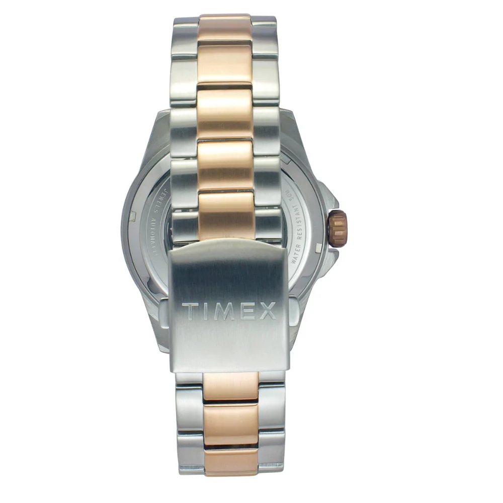 Timex Men Black Round Dial Analog Automatic Watch - TWEG24102 - Image 4