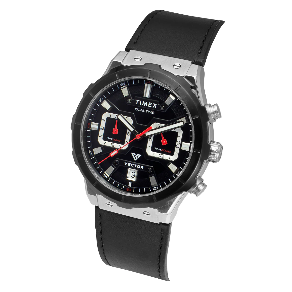 TIMEX Men Black Round Dial Analog Chronograph Watch - TWEG24800 - Image 2
