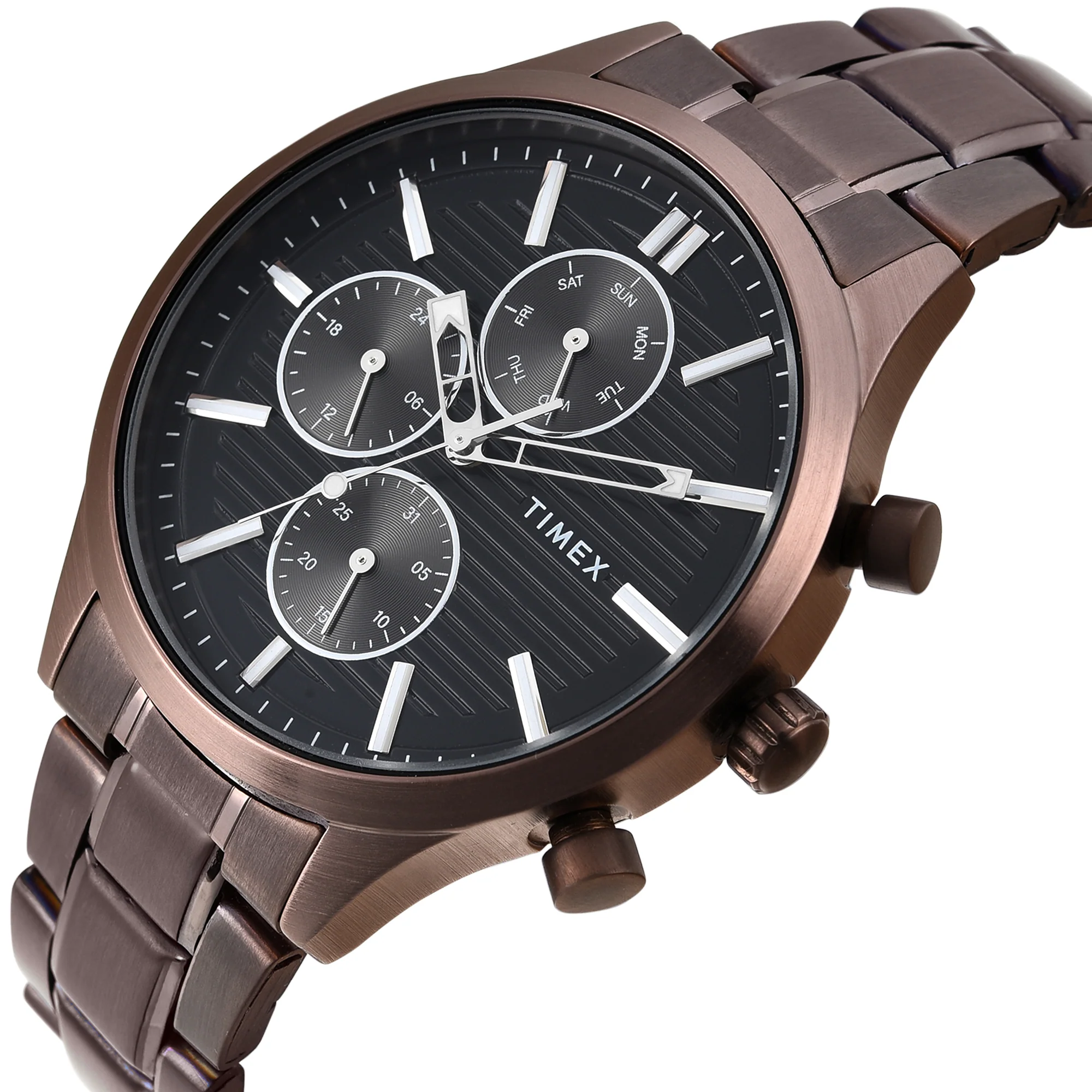 TIMEX Men Black Round Dial Analog Watch - TW000T322 - Image 2