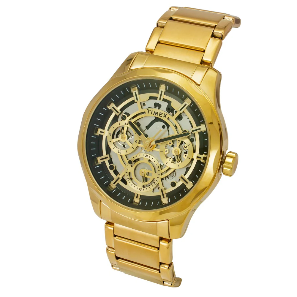 Timex Men Black Round Dial Analog Watch - TW0TG7628 - Image 2
