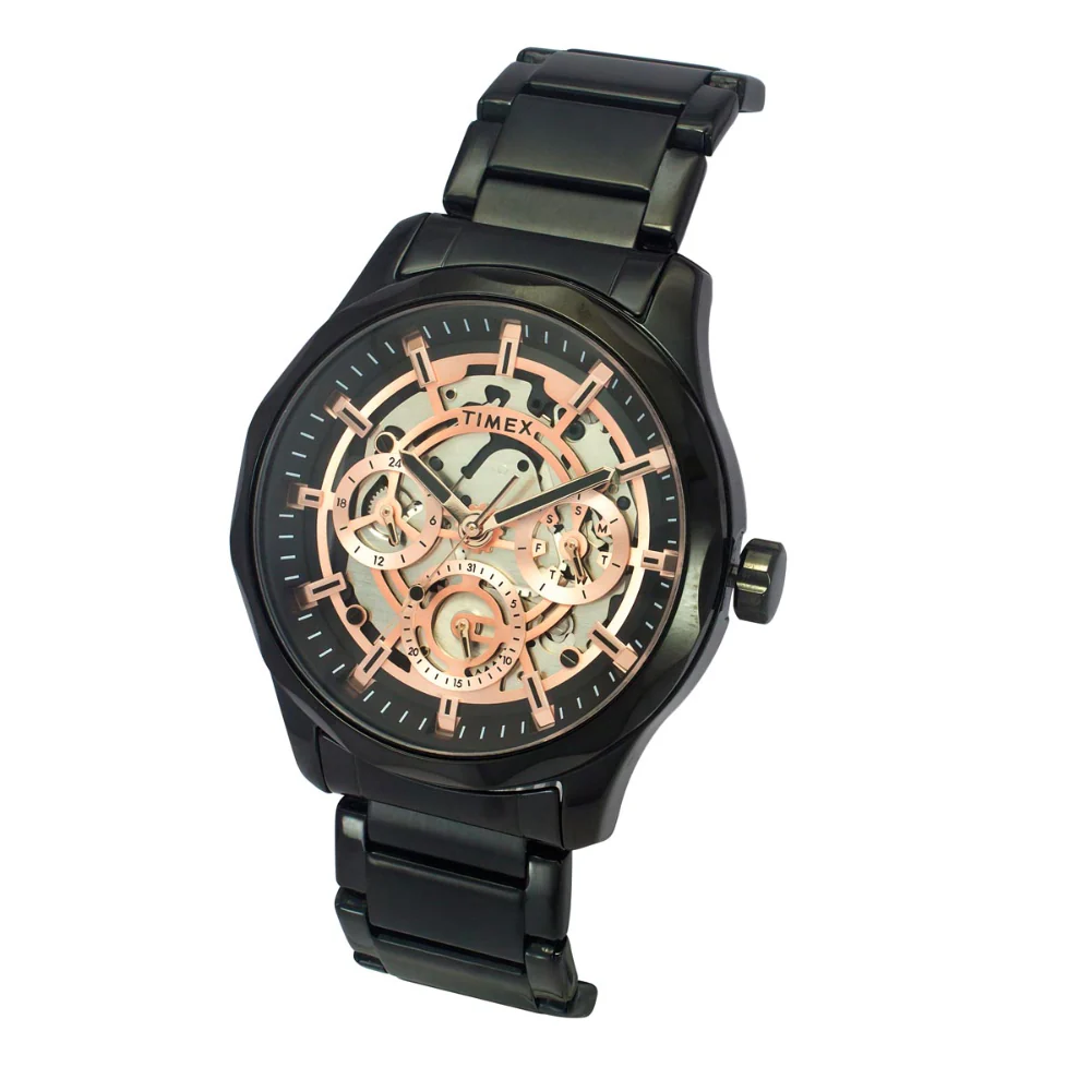 Timex Men Black Round Dial Analog Watch - TW0TG7630 - Image 2