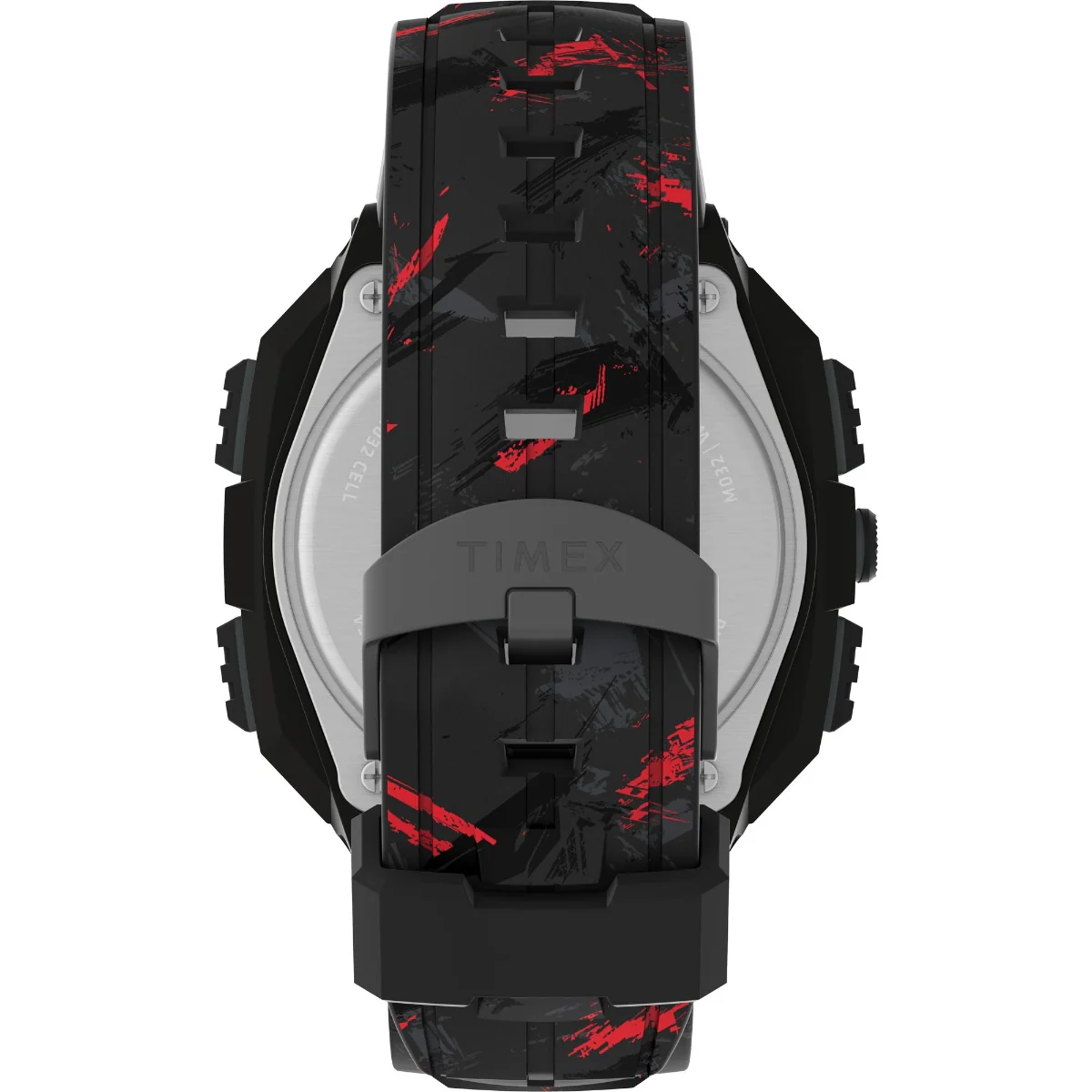 Timex Men Black Round Resin Dial Digital Watch-TW2V85100X6 - Image 4