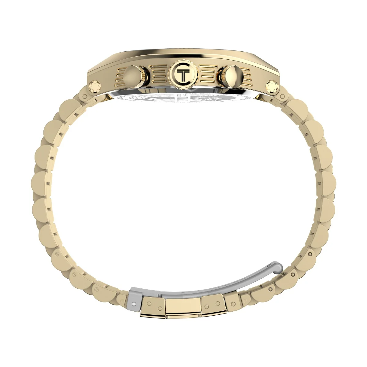 Timex Legacy Tonneau Chronograph 42mm Stainless Steel Bracelet Watch - Image 7