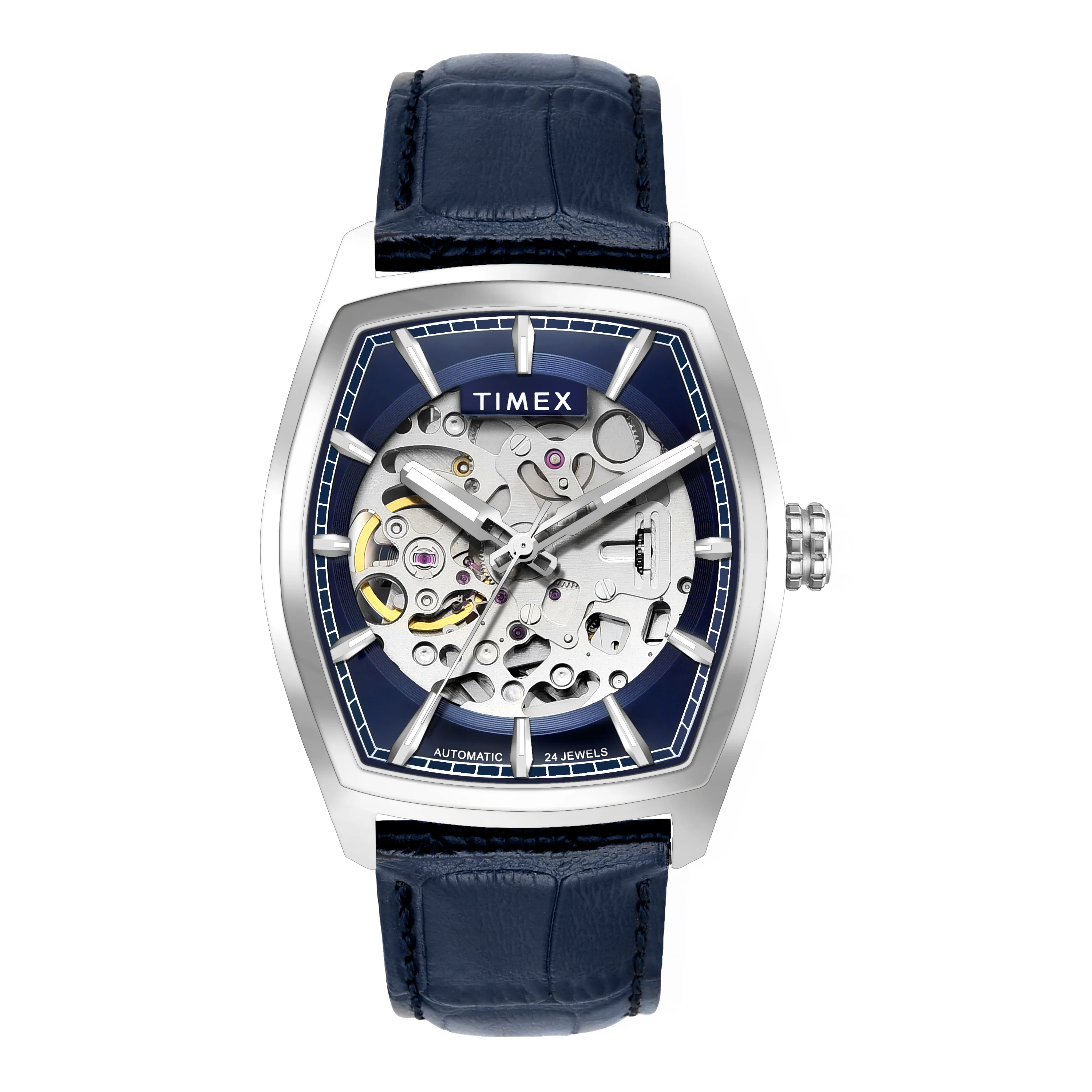 TIMEX Men Blue Rectangle Dial Analog Automatic Watch - TWEG25900 - Image 6