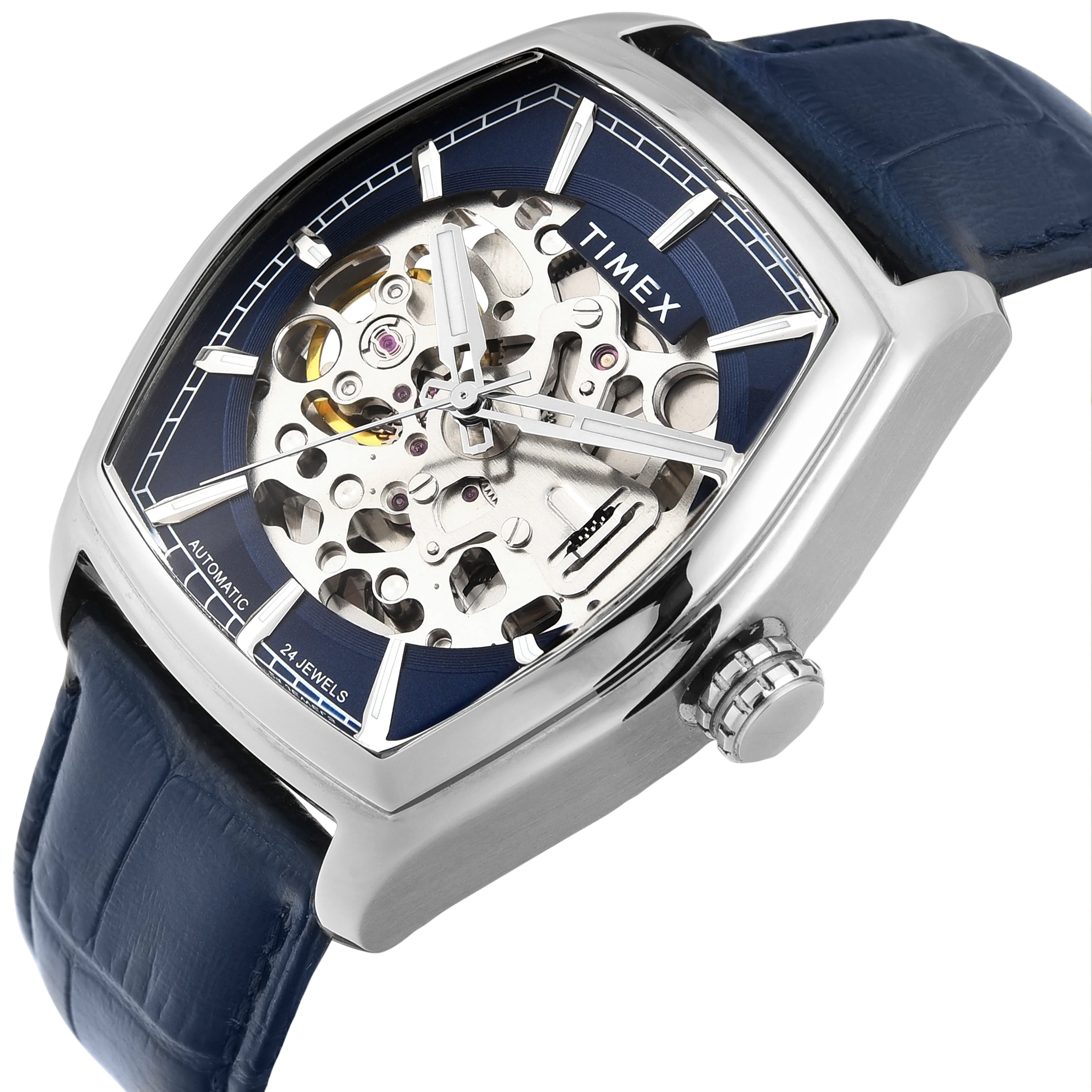 TIMEX Men Blue Rectangle Dial Analog Automatic Watch - TWEG25900 - Image 7