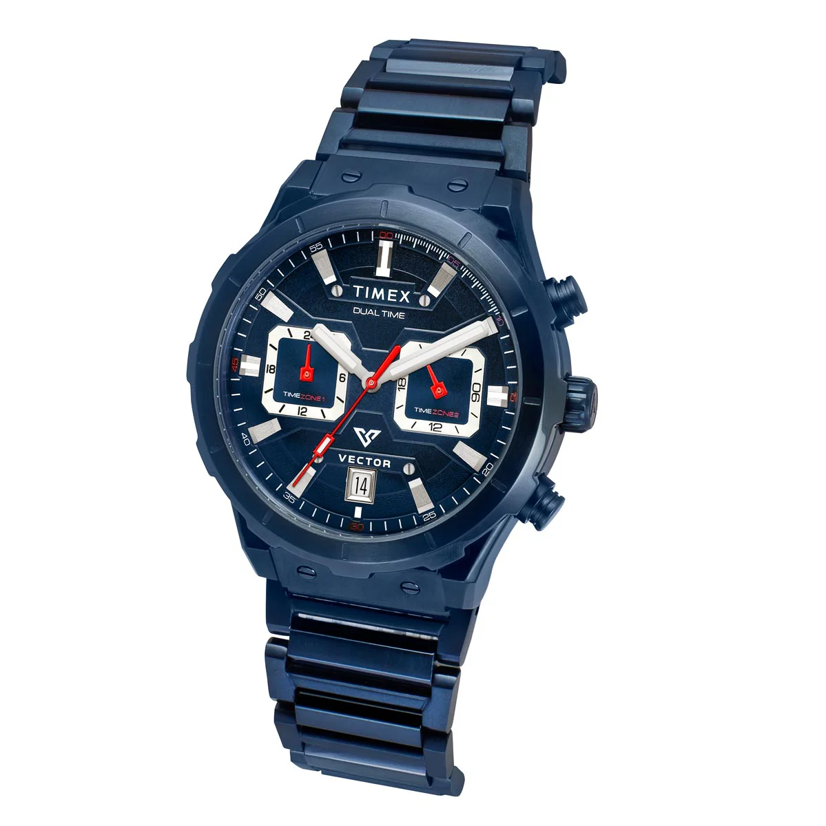 TIMEX Men Blue Round Dial Analog Chronograph Watch - TWEG24801 - Image 2