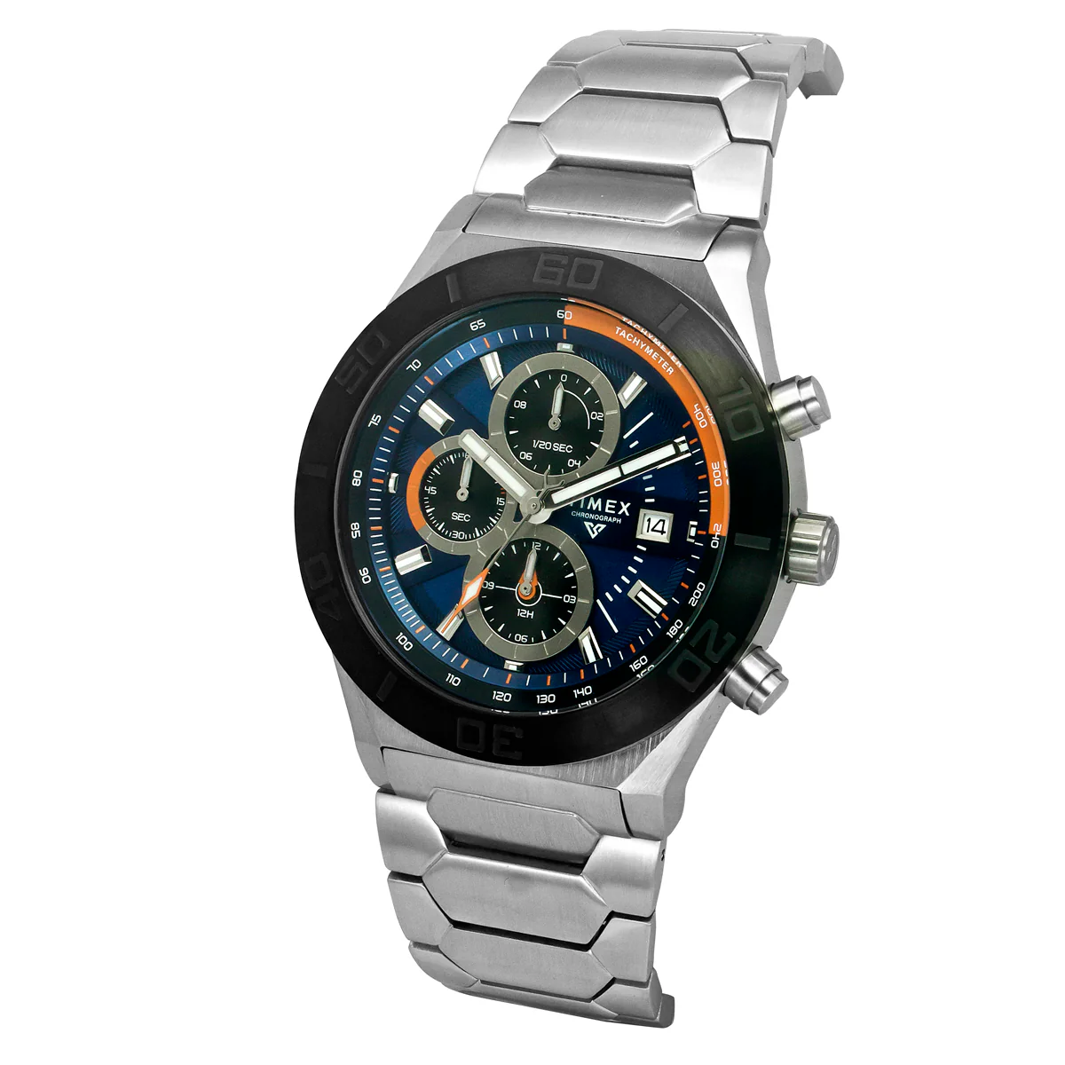 TIMEX Men Blue Round Dial Analog Chronograph Watch - TWEG24900 - Image 2