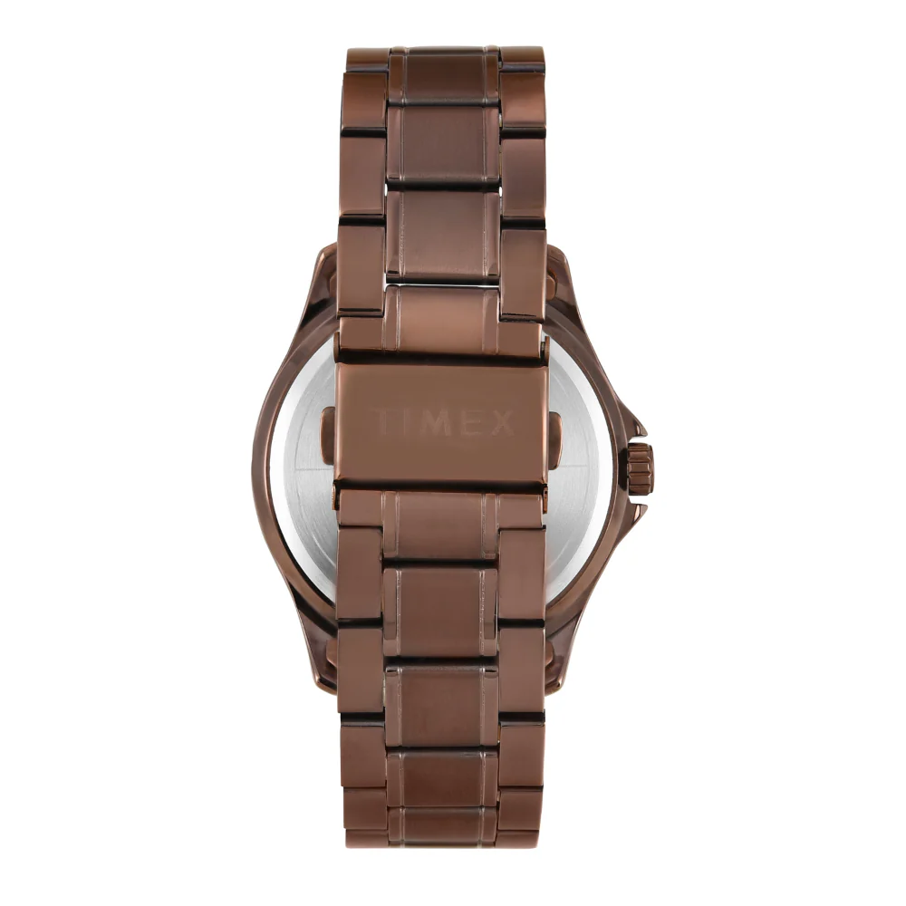 Timex Men Brown Round Analog Dial Watch- TW000X136 - Image 3