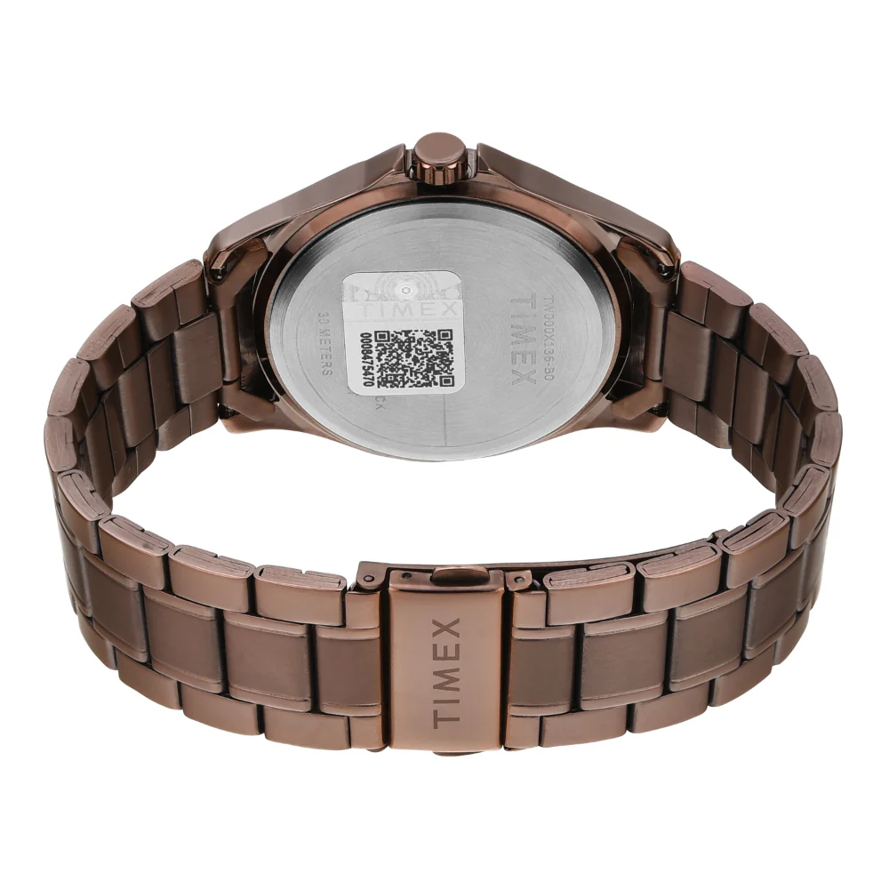 Timex Men Brown Round Analog Dial Watch- TW000X136 - Image 6