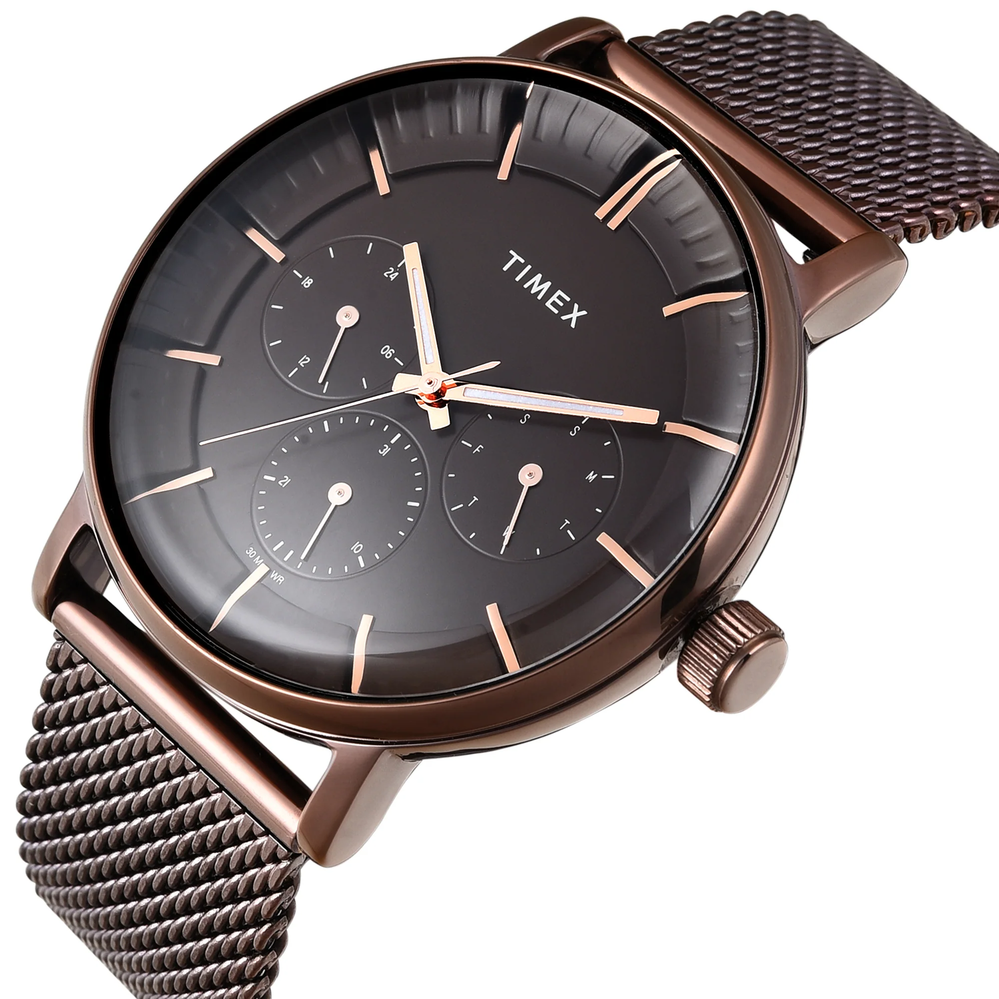 TIMEX Men Brown Round Dial Analog Watch - TWEG25703 - Image 2