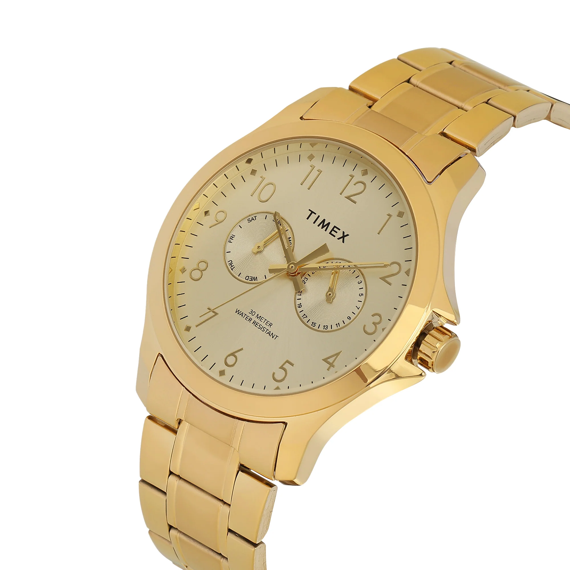 Timex Men Champagne Round Dial Analog Watch - TW000X143 - Image 2