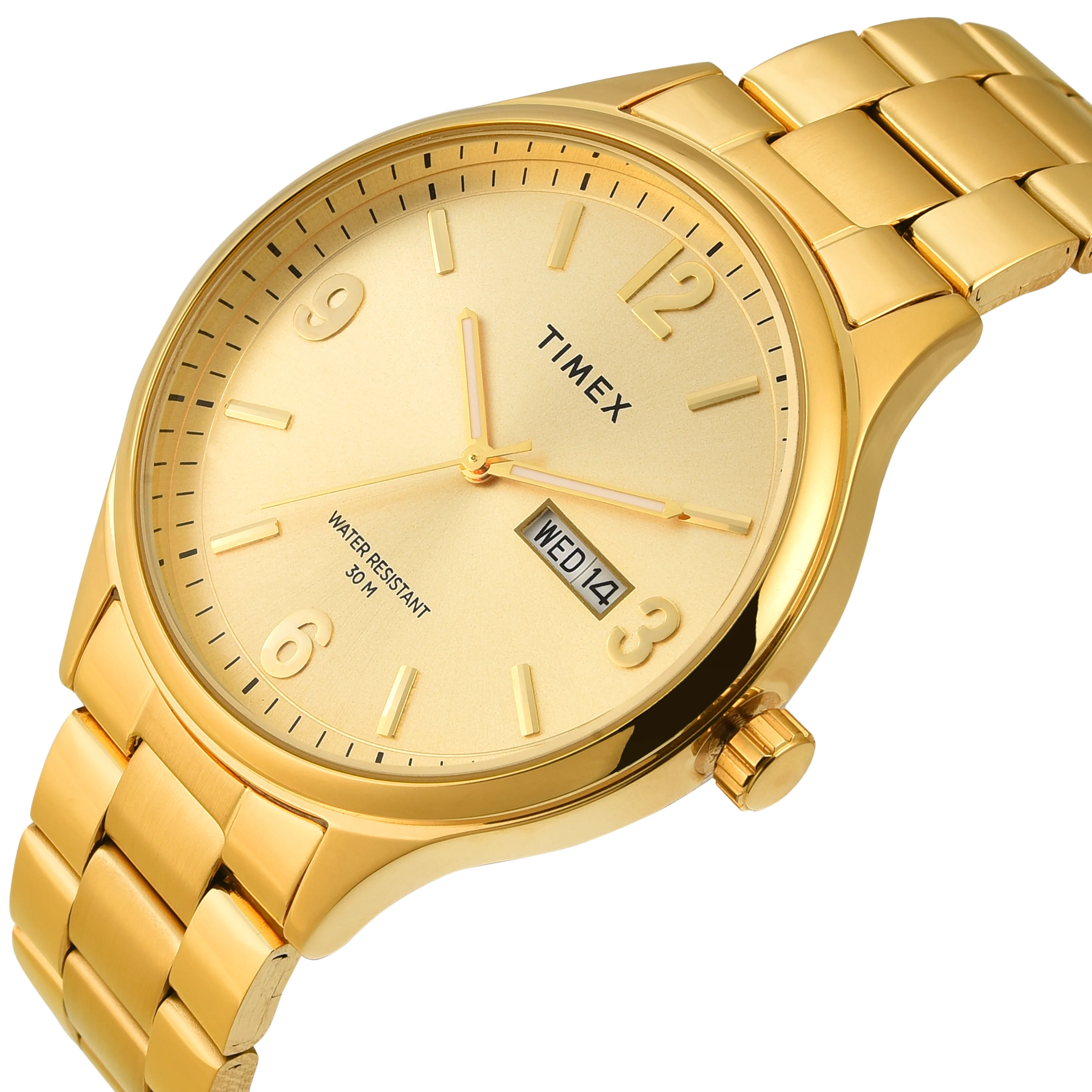 TIMEX Men Champagne Round Dial Analog Watch - TWEG18444 - Image 2