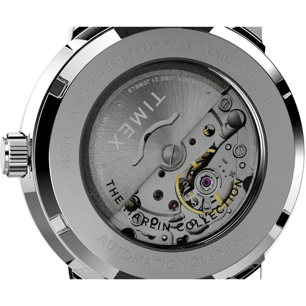 Marlin Automatic 40mm Leather Strap Watch - Image 4
