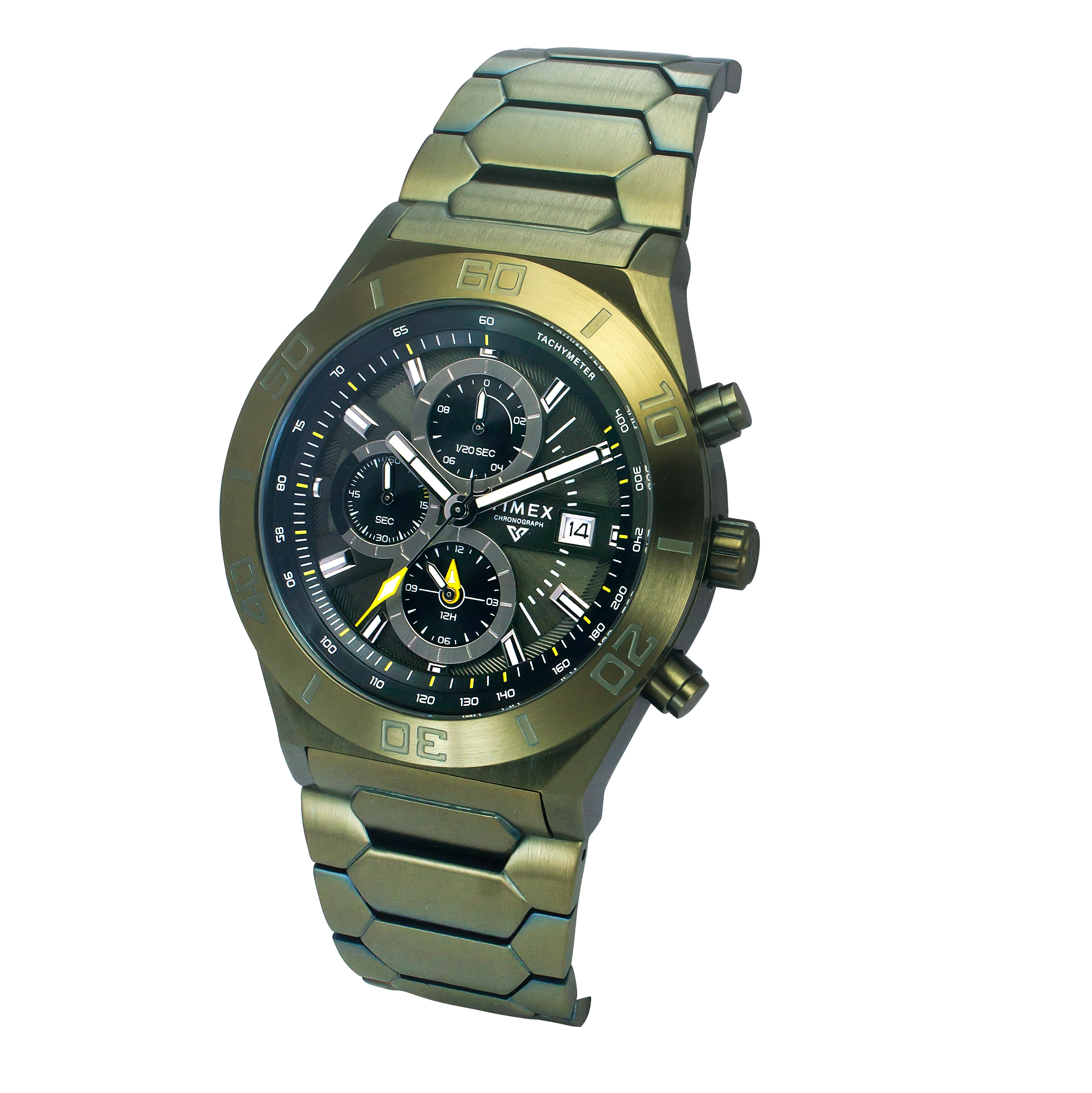 TIMEX Men Green Round Dial Analog Chronograph Watch - TWEG24903 - Image 2
