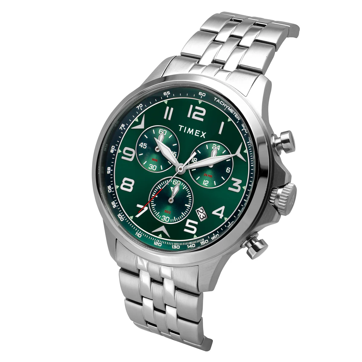 TIMEX Men Green Round Dial Analog Chronograph Watch - TWEG25100 - Image 2