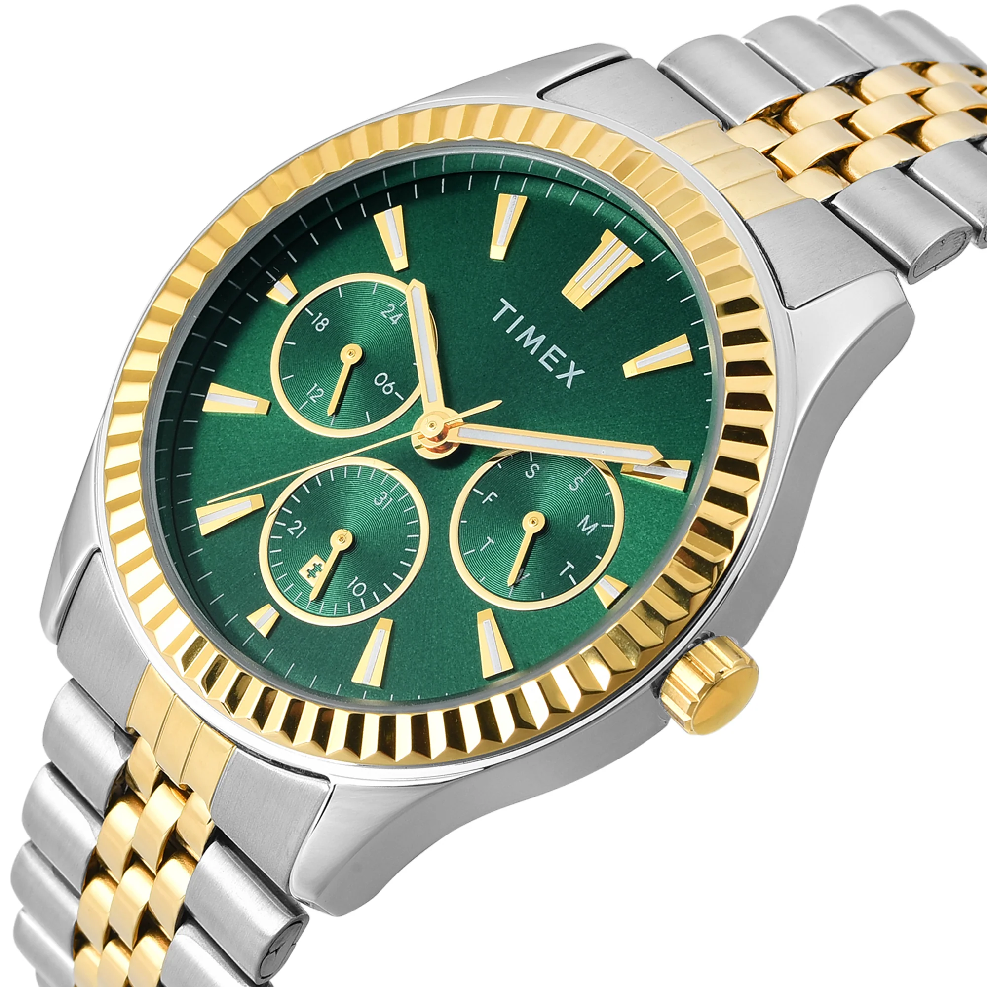 TIMEX Men Green Round Dial Analog Watch - TWEG25201 - Image 2