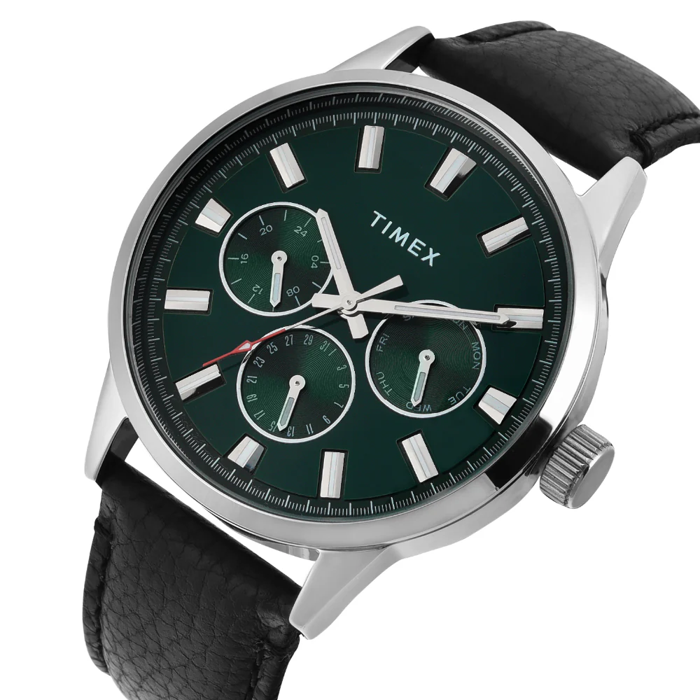 Timex Men Green Round Multifunction Dial Watch- TWEG19927 - Image 2