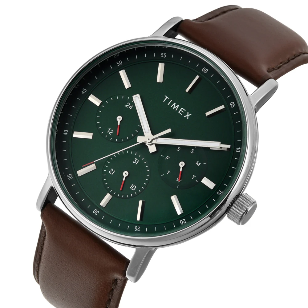 Timex Men Green Round Multifunction Dial Watch- TWEG20022 - Image 2