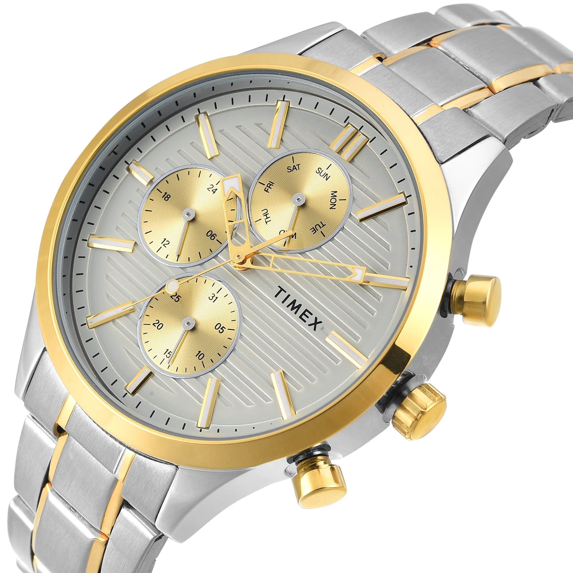 TIMEX Men Grey Round Dial Analog Watch - TW000T320 - Image 2