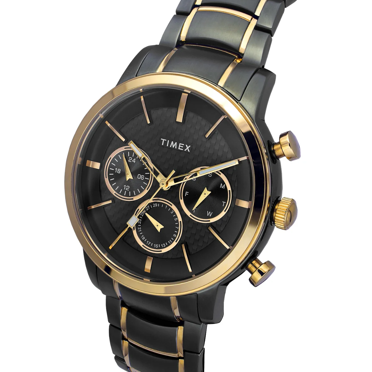 Timex Men Multifunction Gunmetal Round Stainless Steel Dial Watch- TWEG20204 - Image 2