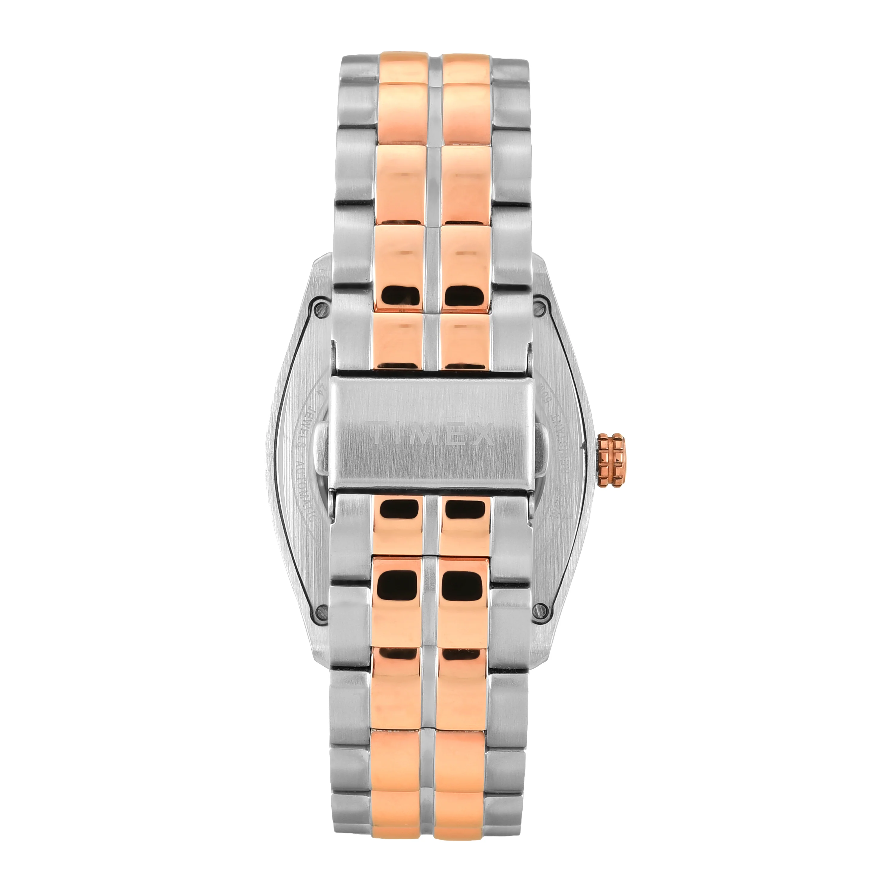 TIMEX Men Silver Rectangle Dial Analog Automatic Watch - TWEG25903 - Image 4
