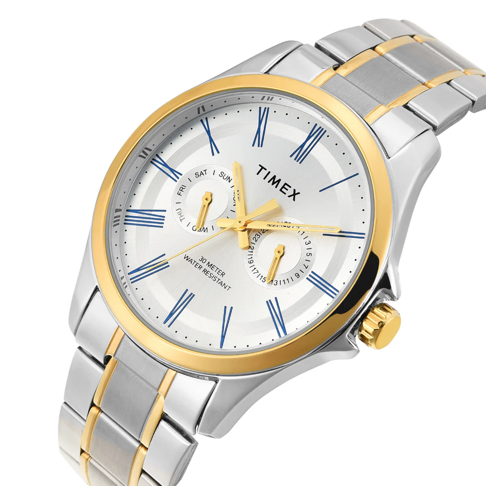 Timex Men Silver Round Analog Dial Watch- TW000X134 - Image 2