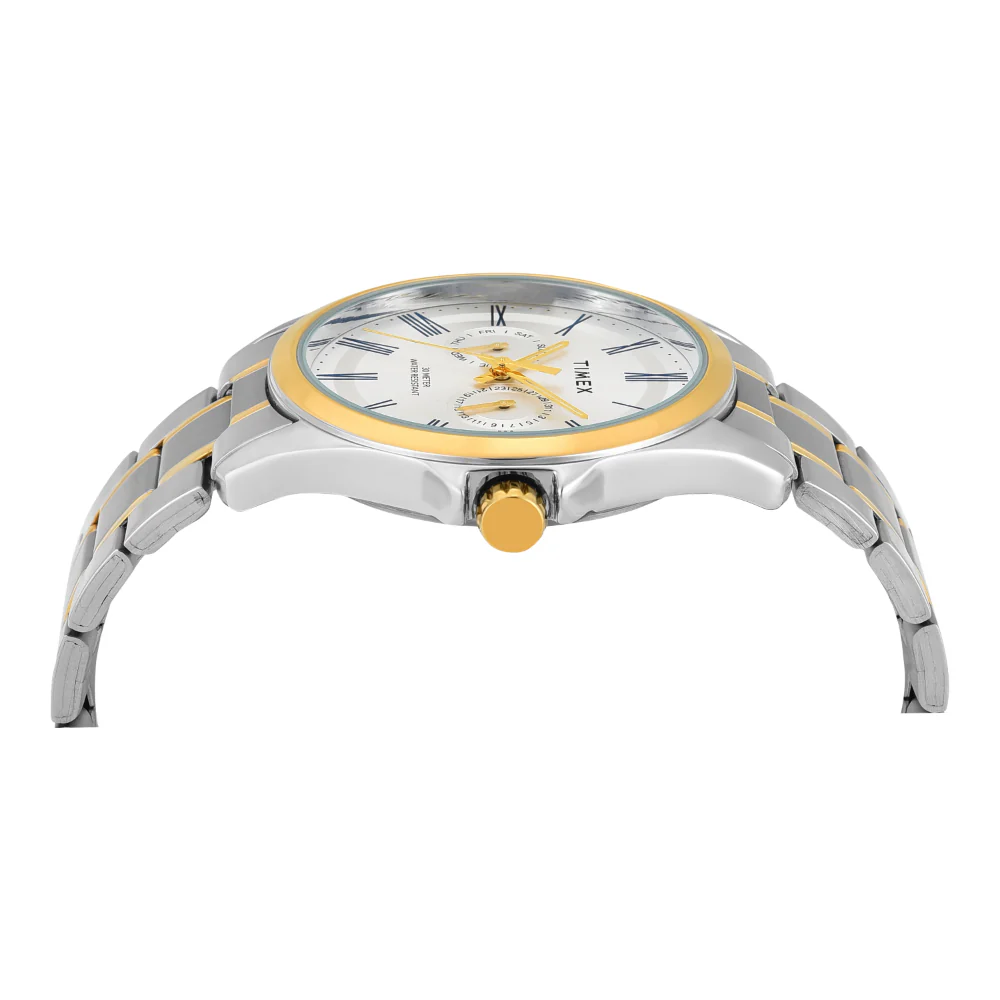 Timex Men Silver Round Analog Dial Watch- TW000X134 - Image 4