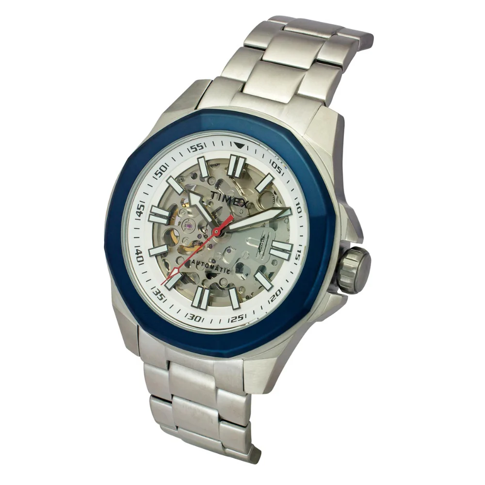 Timex Men Silver Round Dial Analog Automatic Watch - TWEG24100 - Image 2
