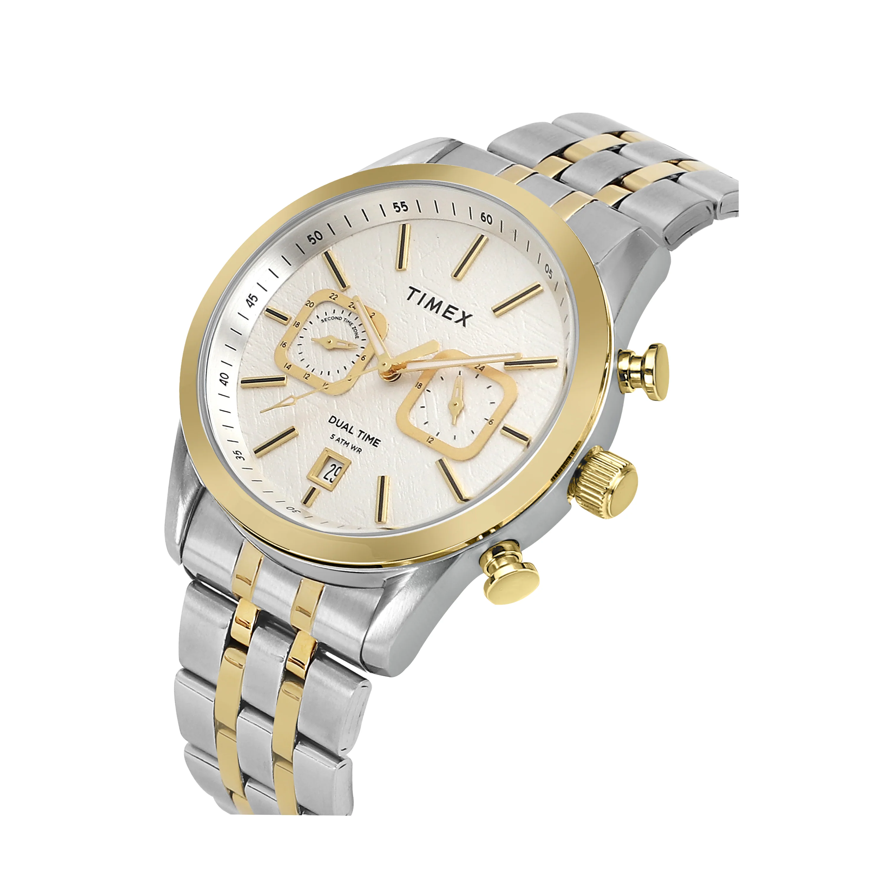 TIMEX Men Silver Round Dial Analog Watch - TWEG17609 - Image 2